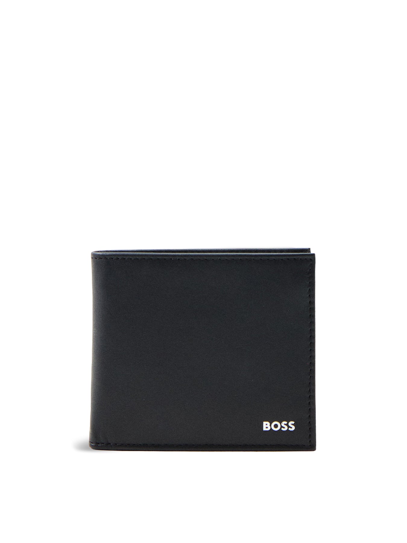 Randy Cow Leather Coin Wallet Black