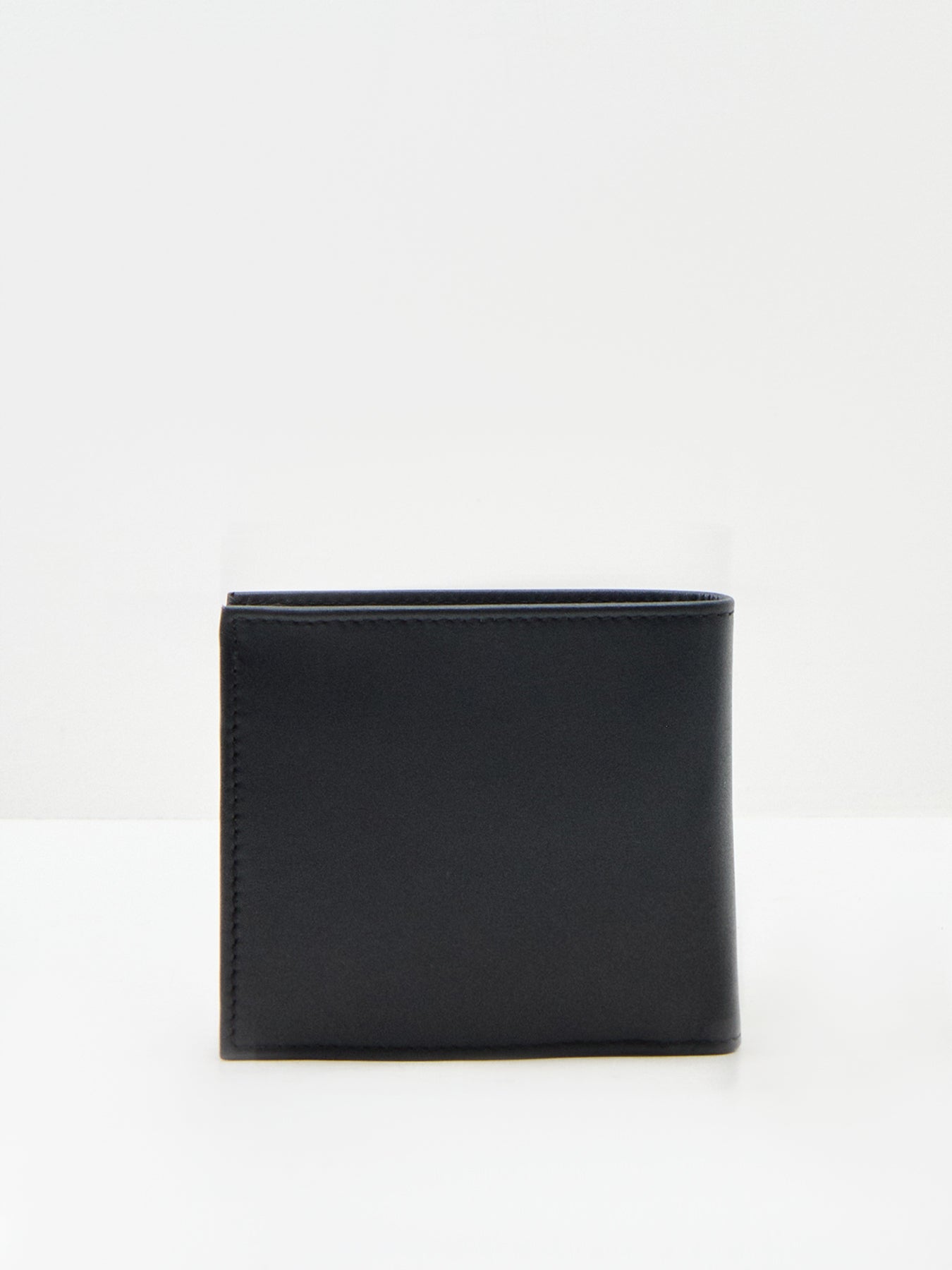 Randy Cow Leather Coin Wallet Black