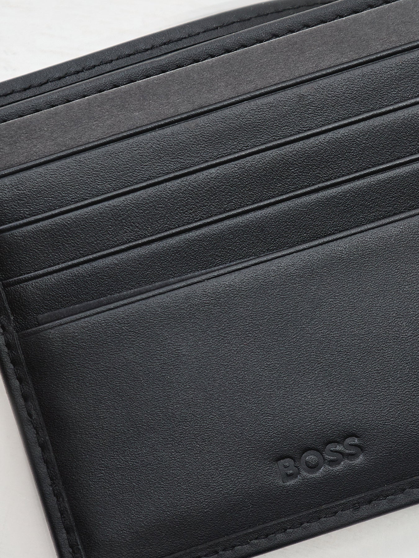 Randy Cow Leather Coin Wallet Black