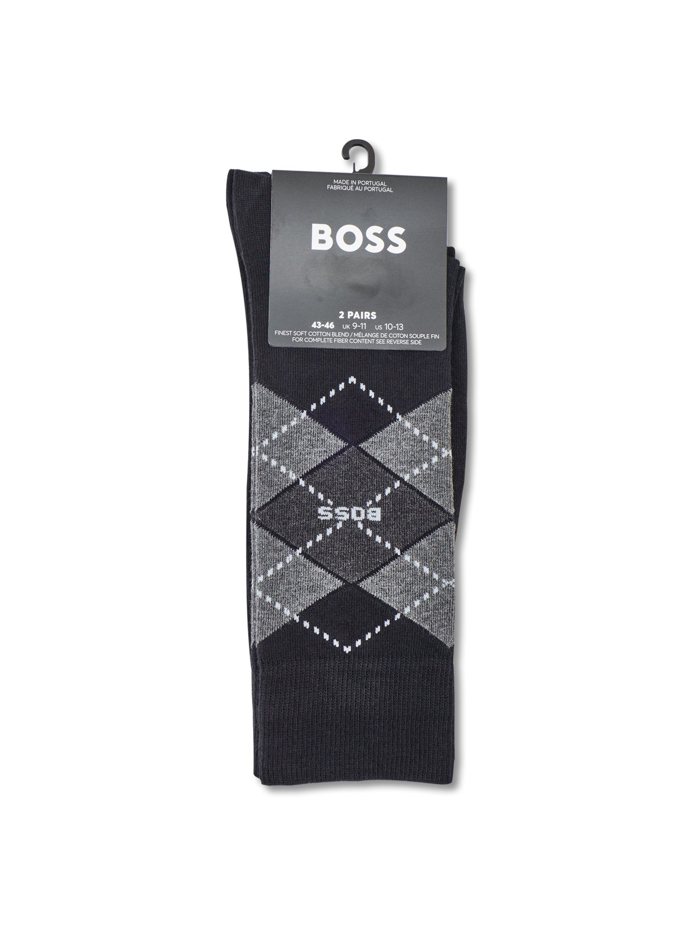 2 Pack Argyle Crew Socks