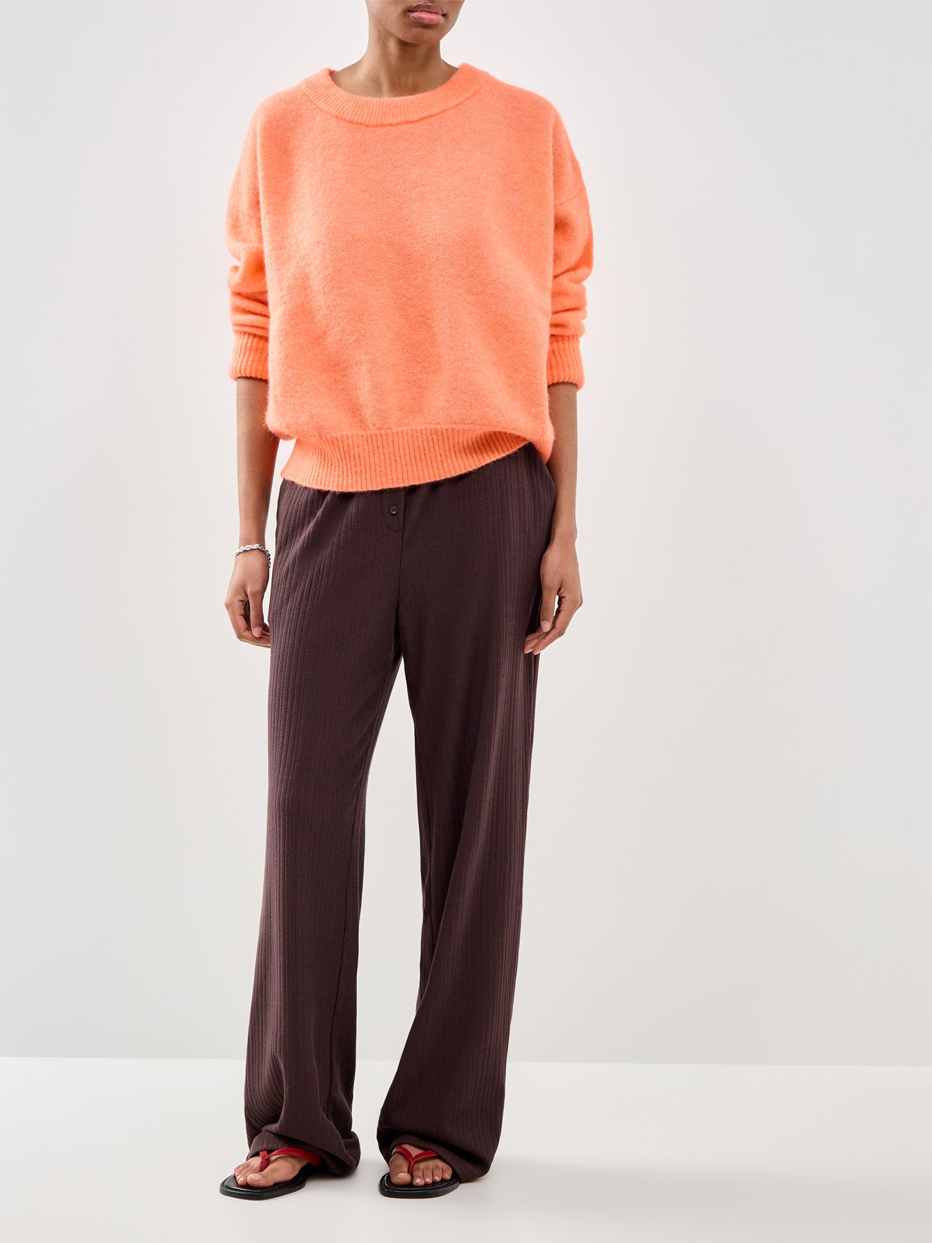 Vitow Crew Neck Jumper Orange