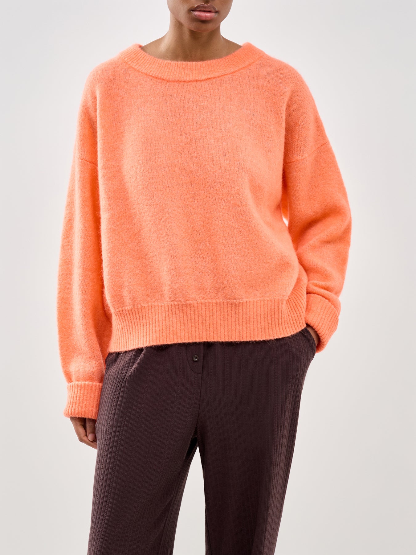Vitow Crew Neck Jumper Orange