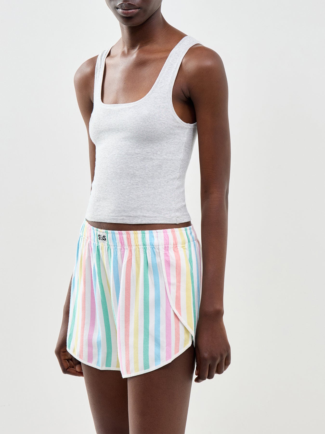 Ecovero Pyjama Shorts Stripe Print