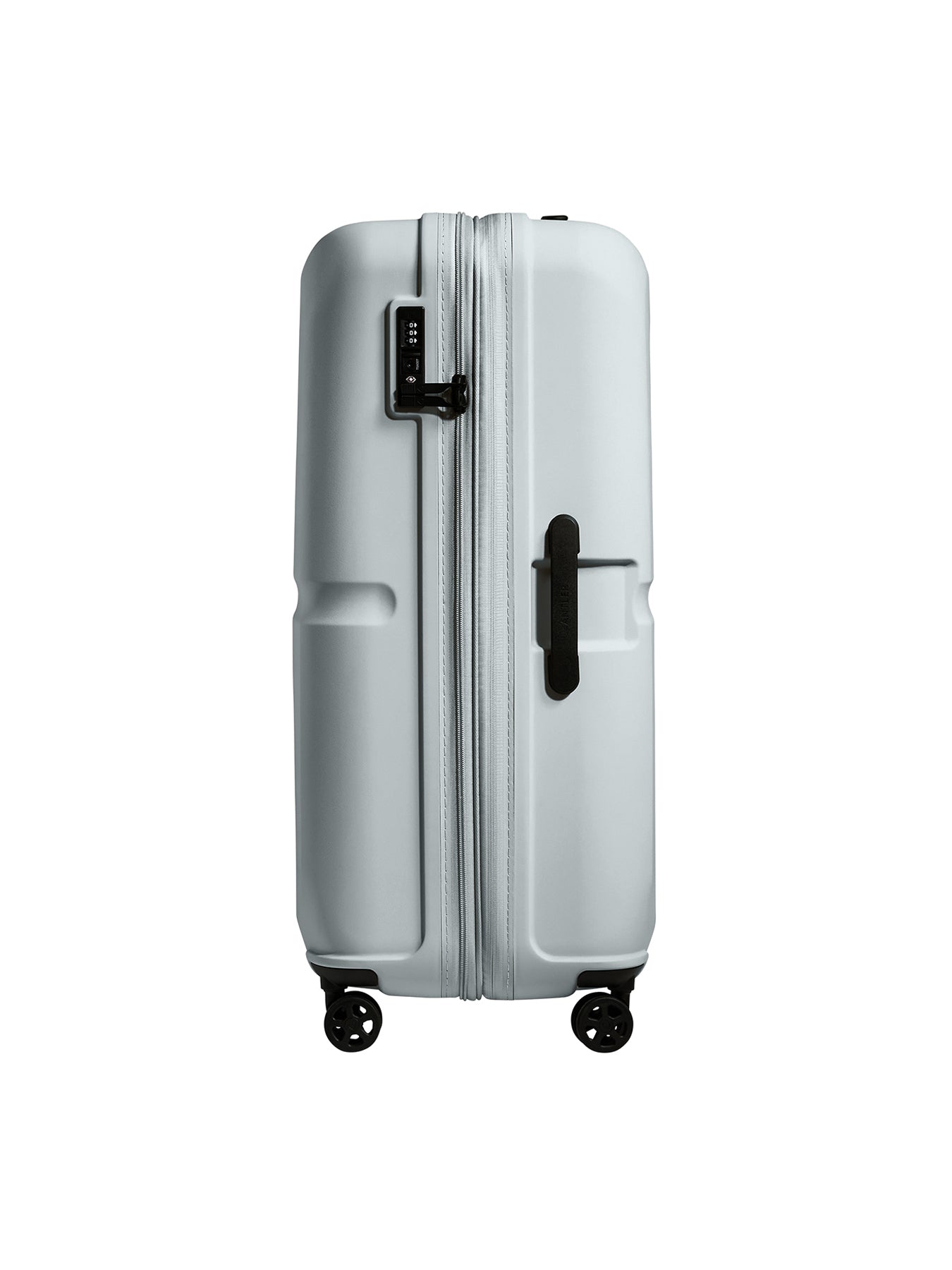 Single Stripe Large Expandable Suitcase Blue 81cm