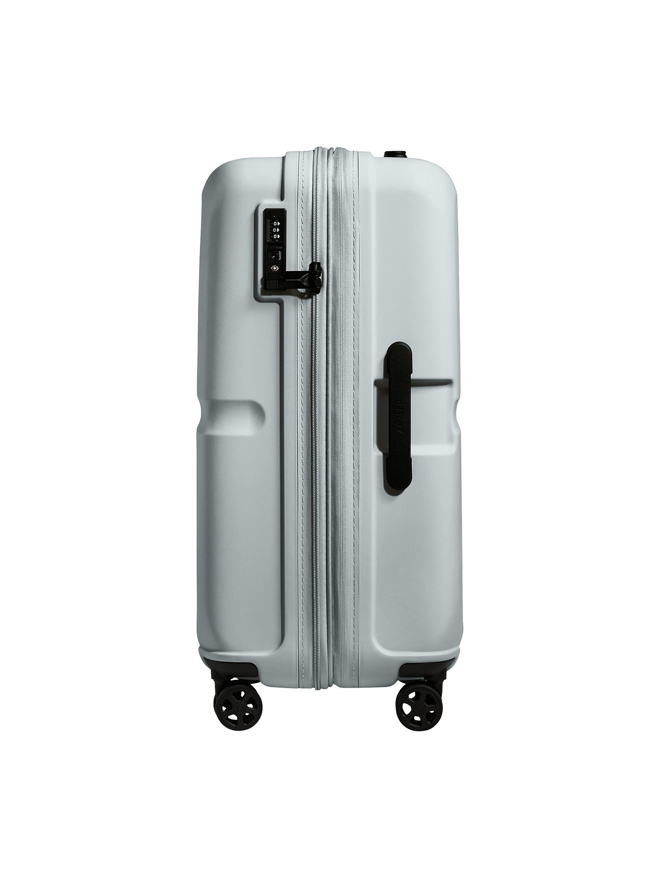 Single Stripe Medium Expandable Suitcase Blue 68cm