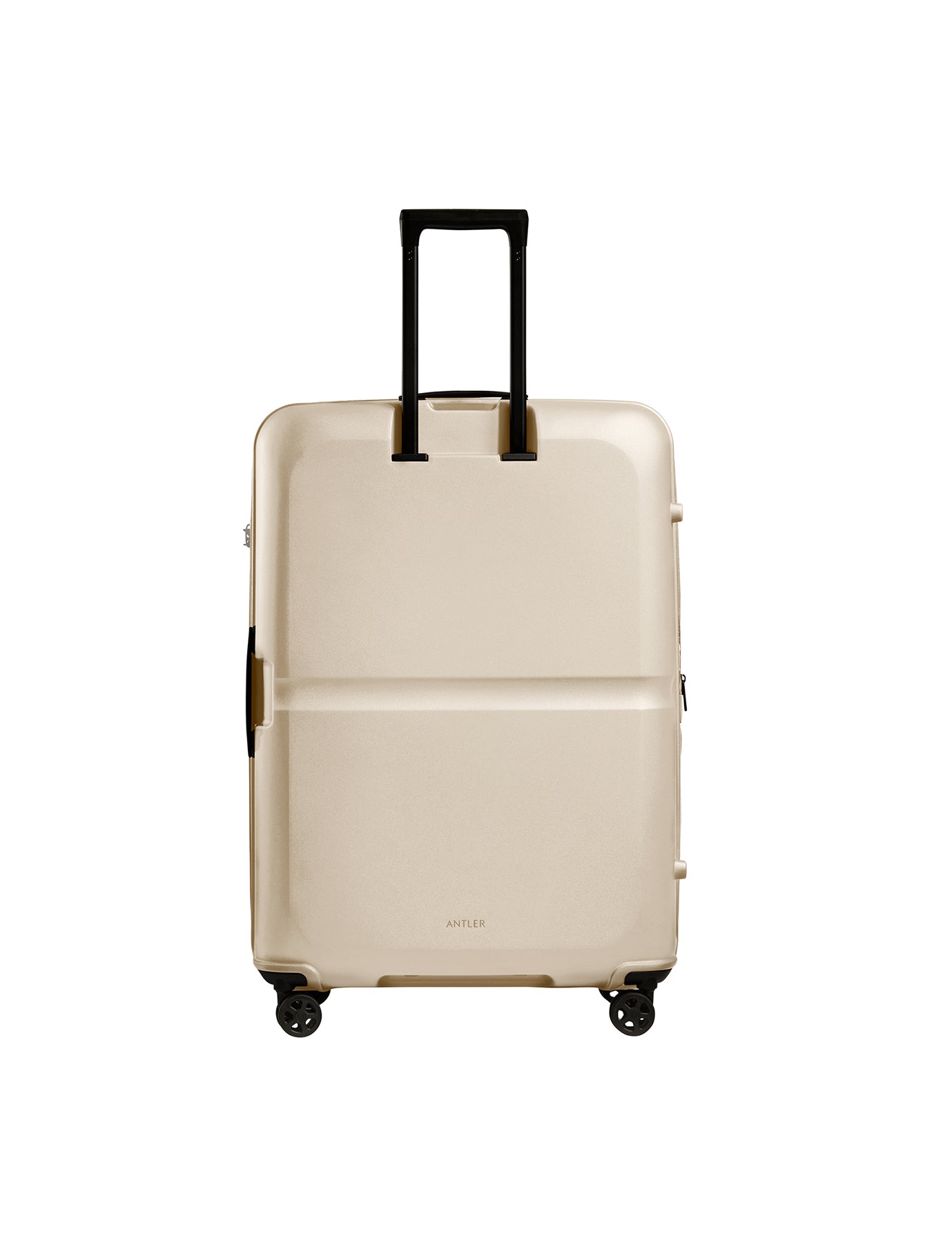 Single Stripe Large Expandable Suitcase Neutral 81cm