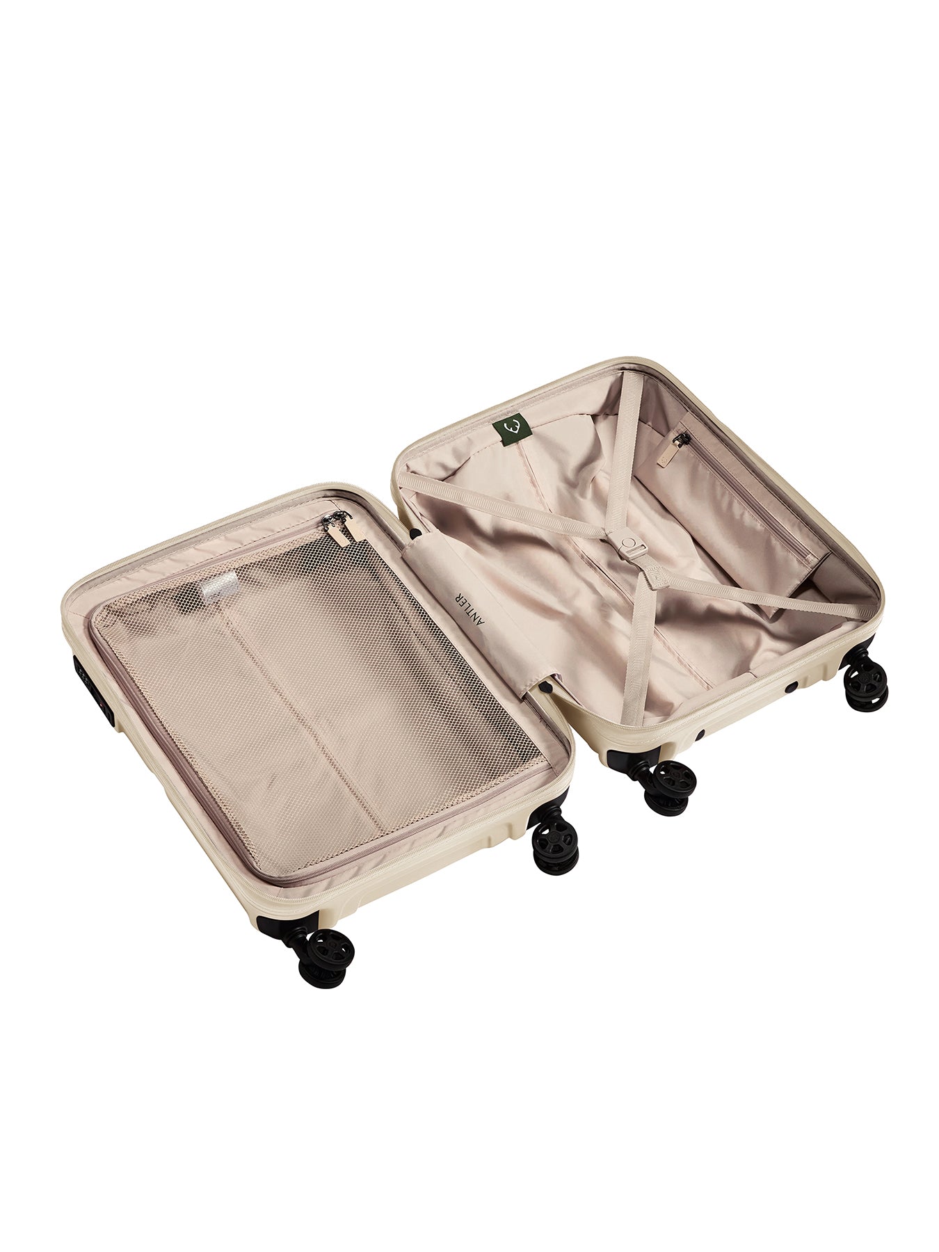 Single Stripe Cabin Suitcase Neutral 55cm