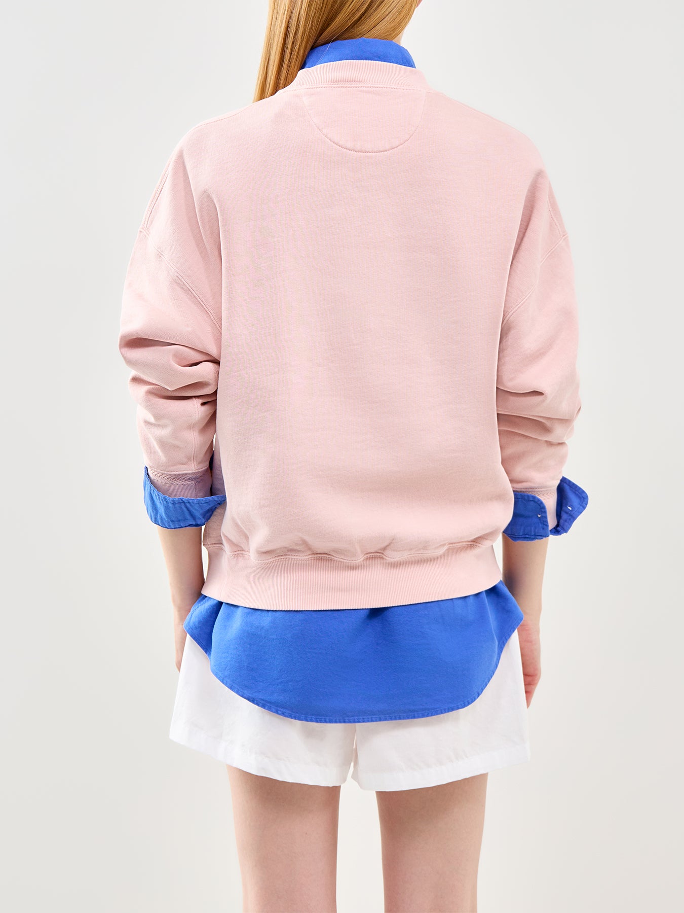 Wimbledon Logo Crew Neck Sweatshirt Pink
