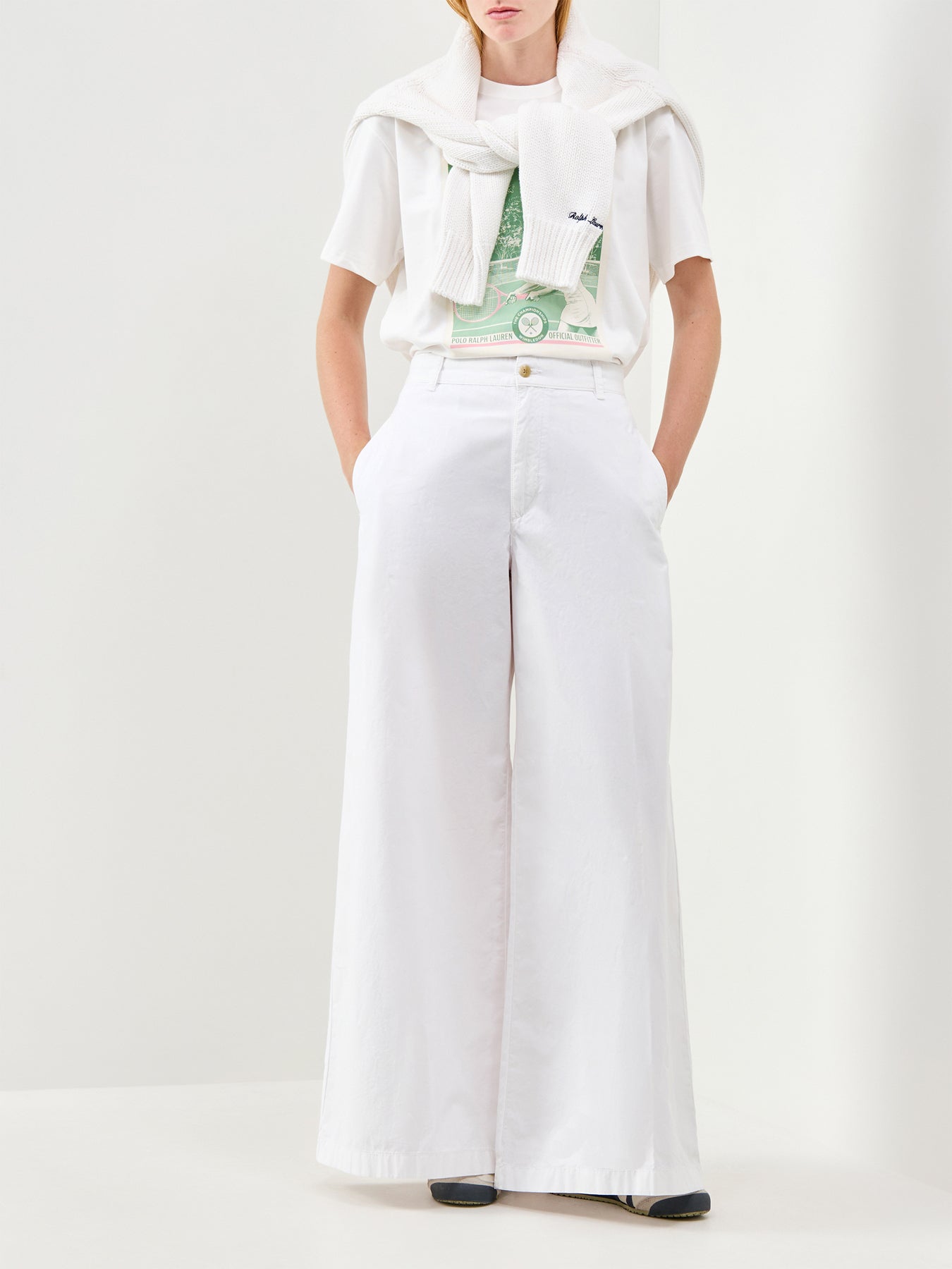 Wimbledon Printed T-Shirt White