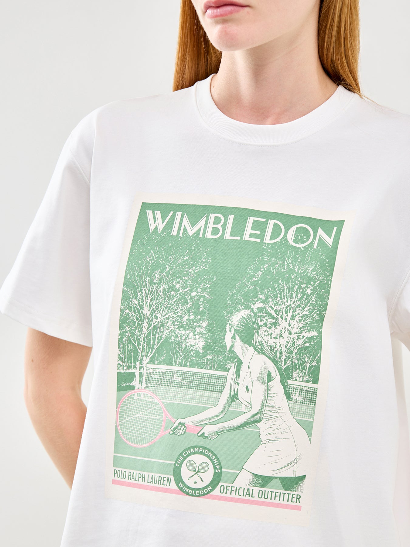 Wimbledon Printed T-Shirt White