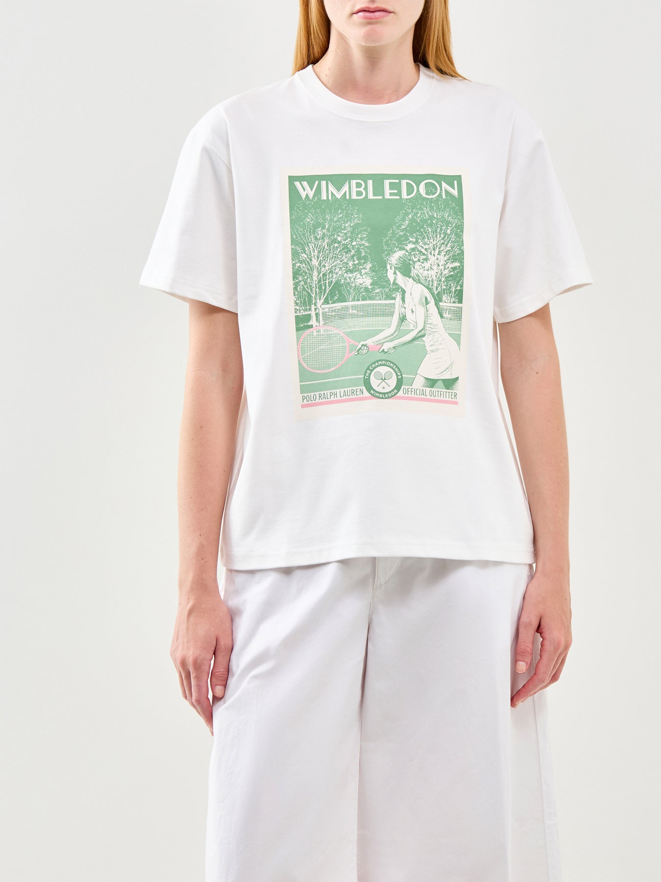Wimbledon Printed T-Shirt White