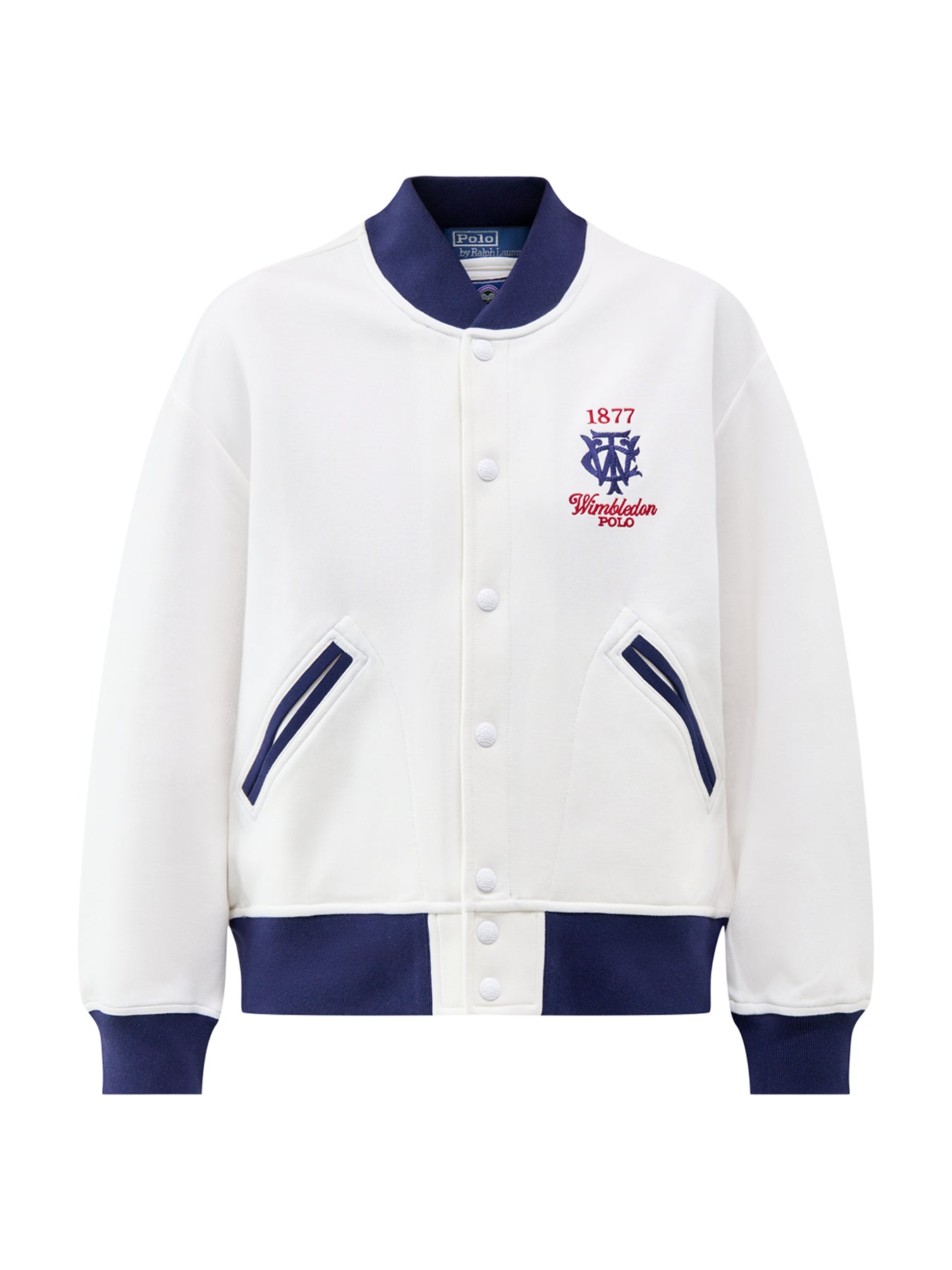 Wimbledon Logo Bomber Jacket White