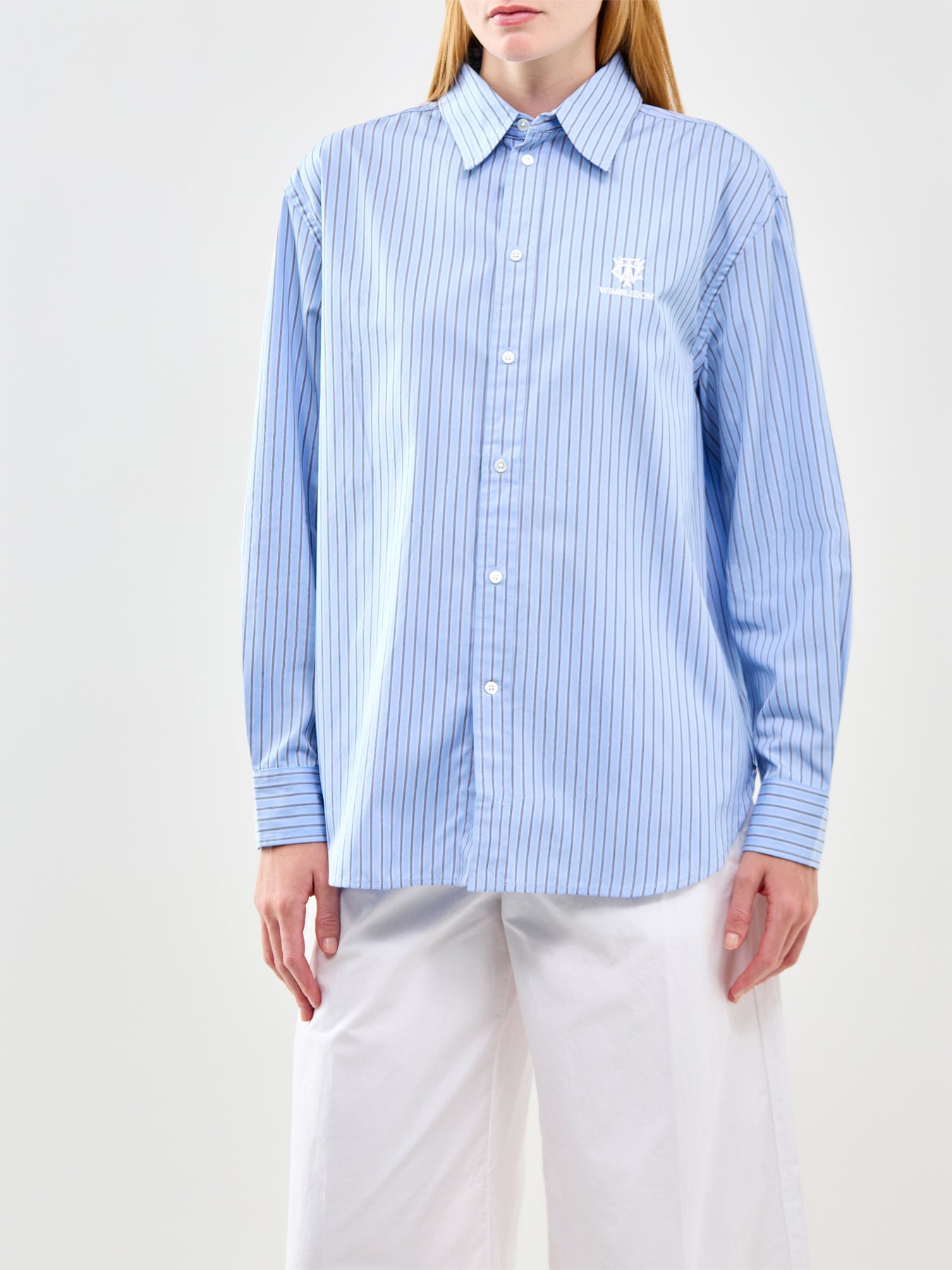 Wimbledon Stripe Shirt Blue