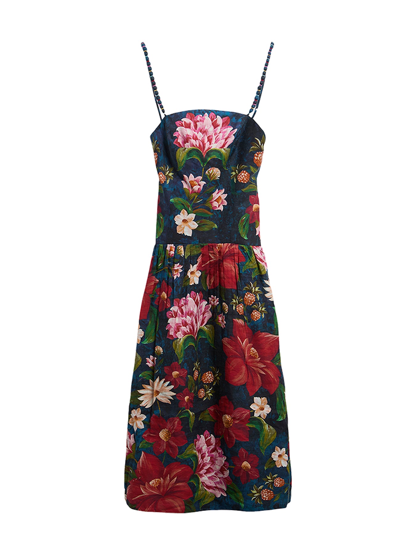 Barbour x Farm Rio Wild Flower Dress Navy