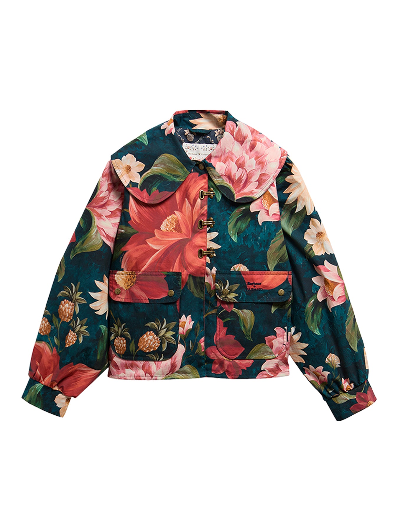 Barbour x Farm Rio Wild Flower Casual Jacket Navy