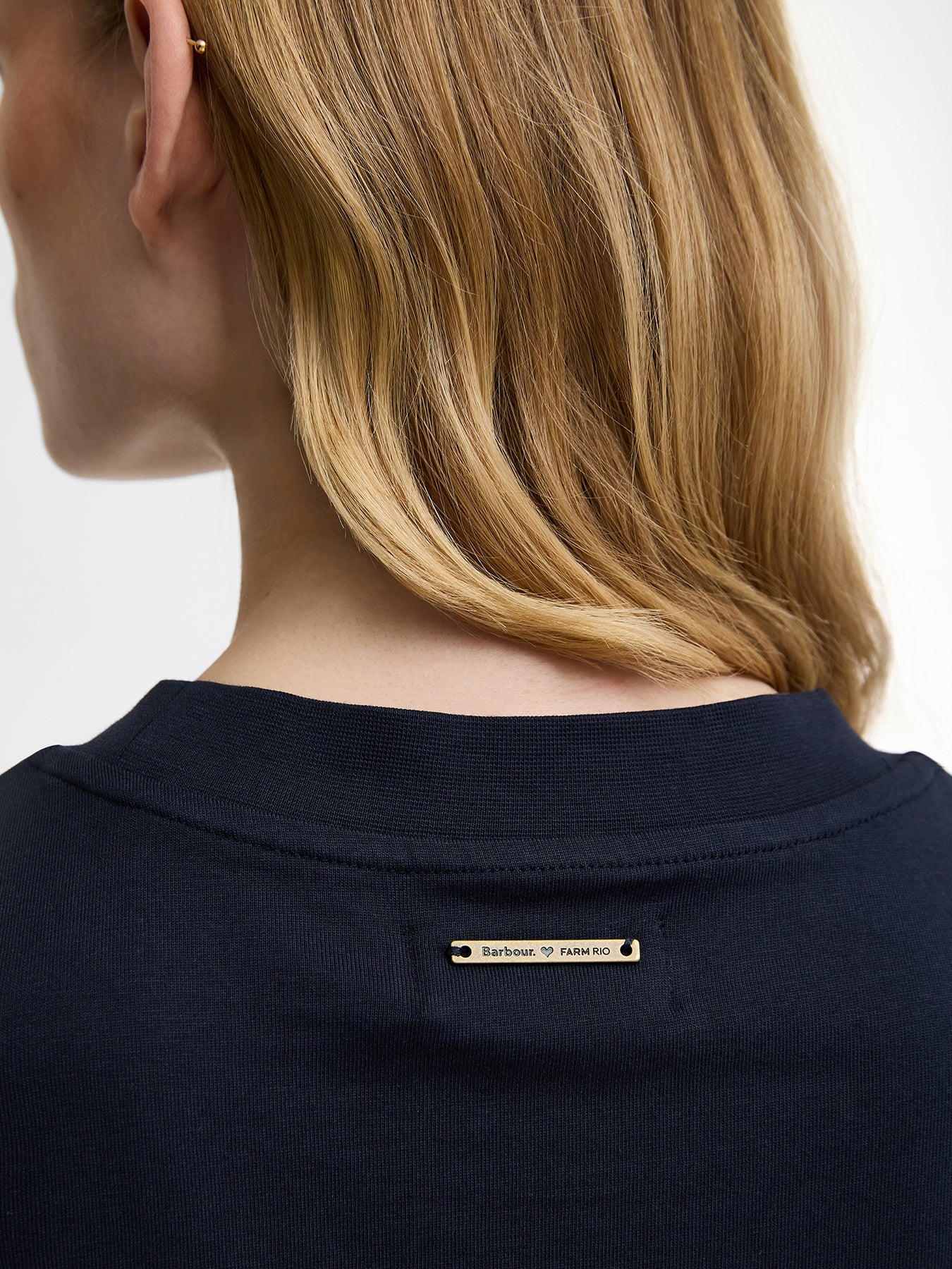 Barbour x Farm Rio Wild Flower T-Shirt Navy