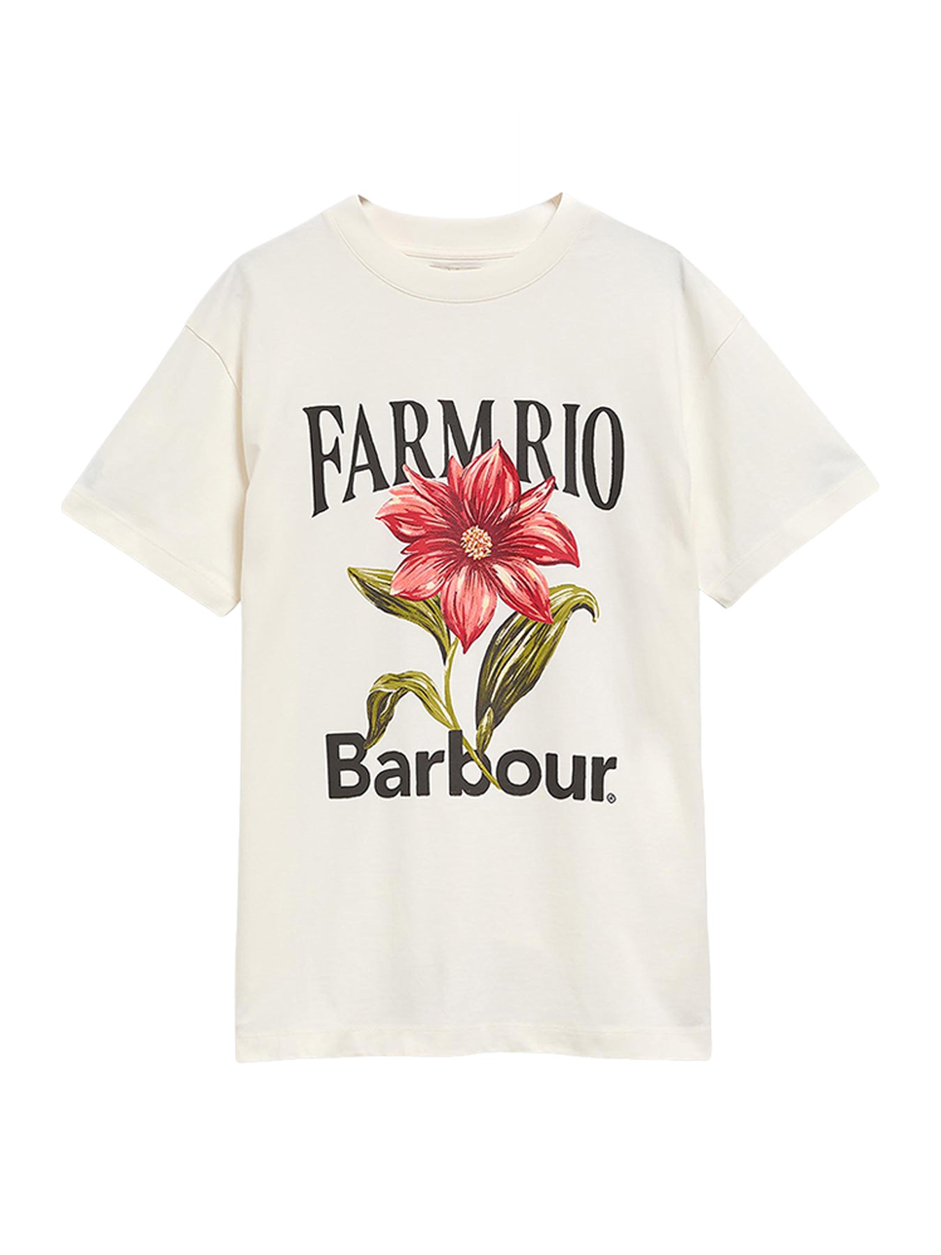 Barbour x Farm Rio Wild Flower T-Shirt Cream