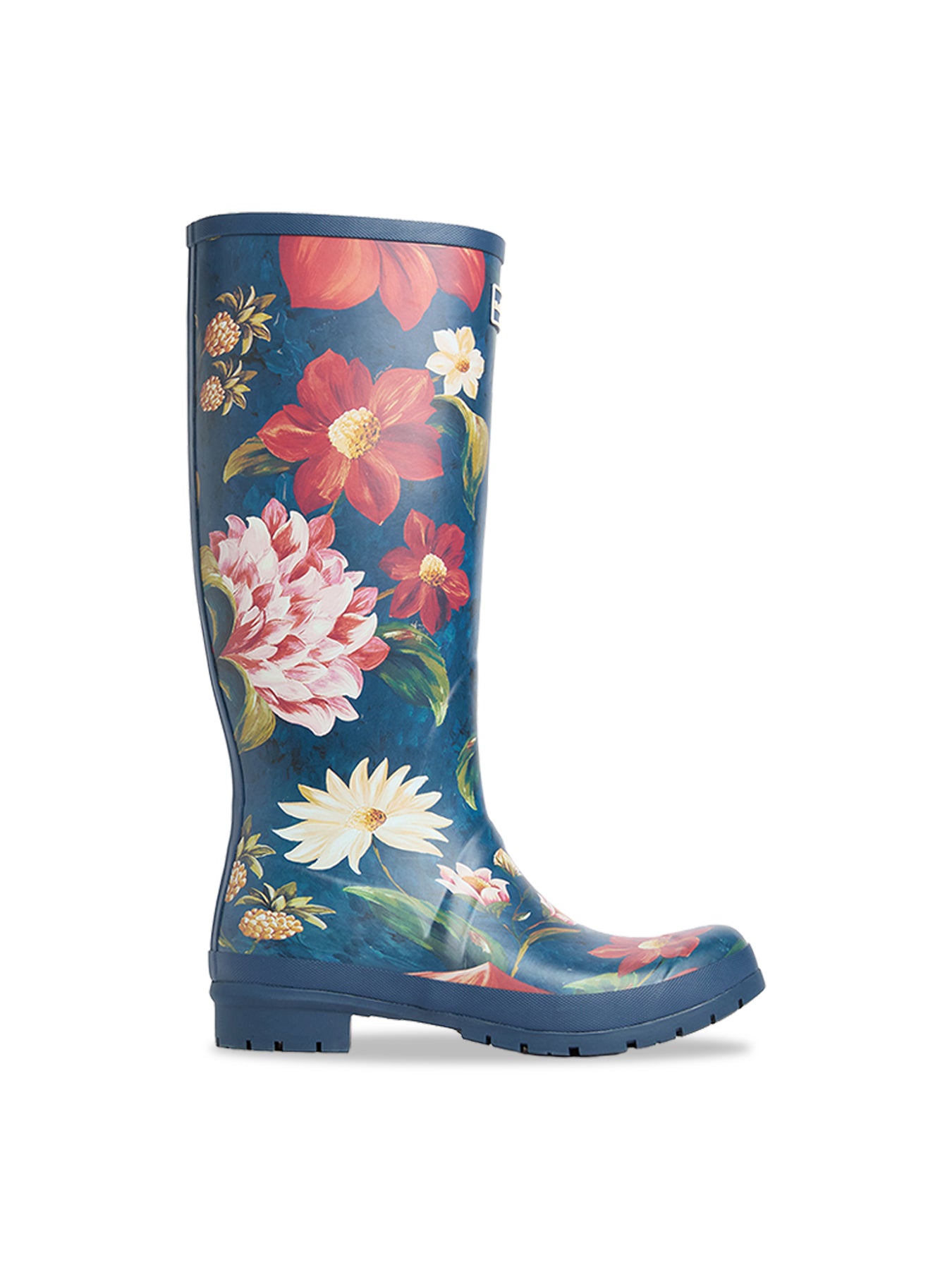 Barbour x Farm Rio Wild Flower Wellington Boots Navy