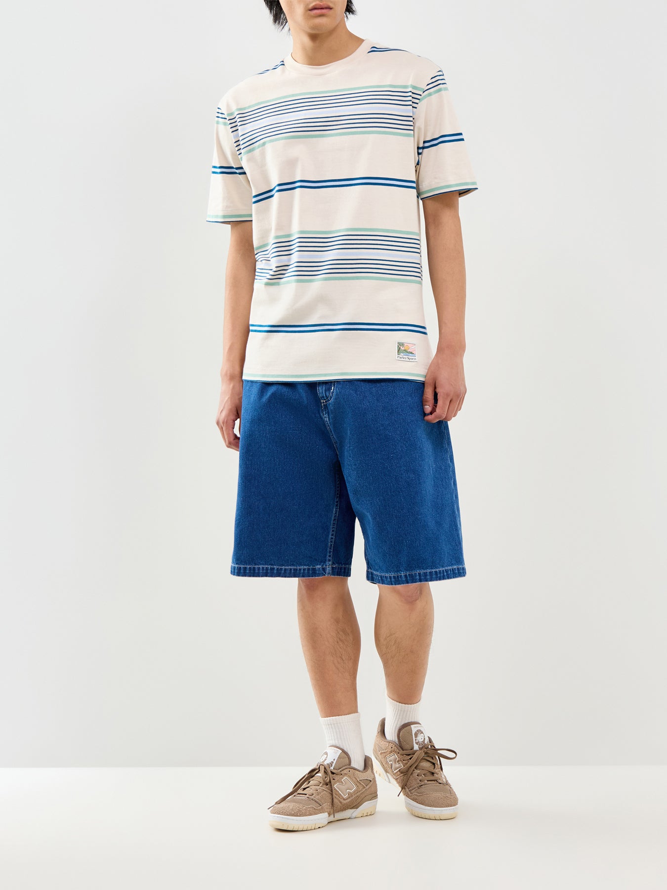Calm Stripe T-Shirt Cream