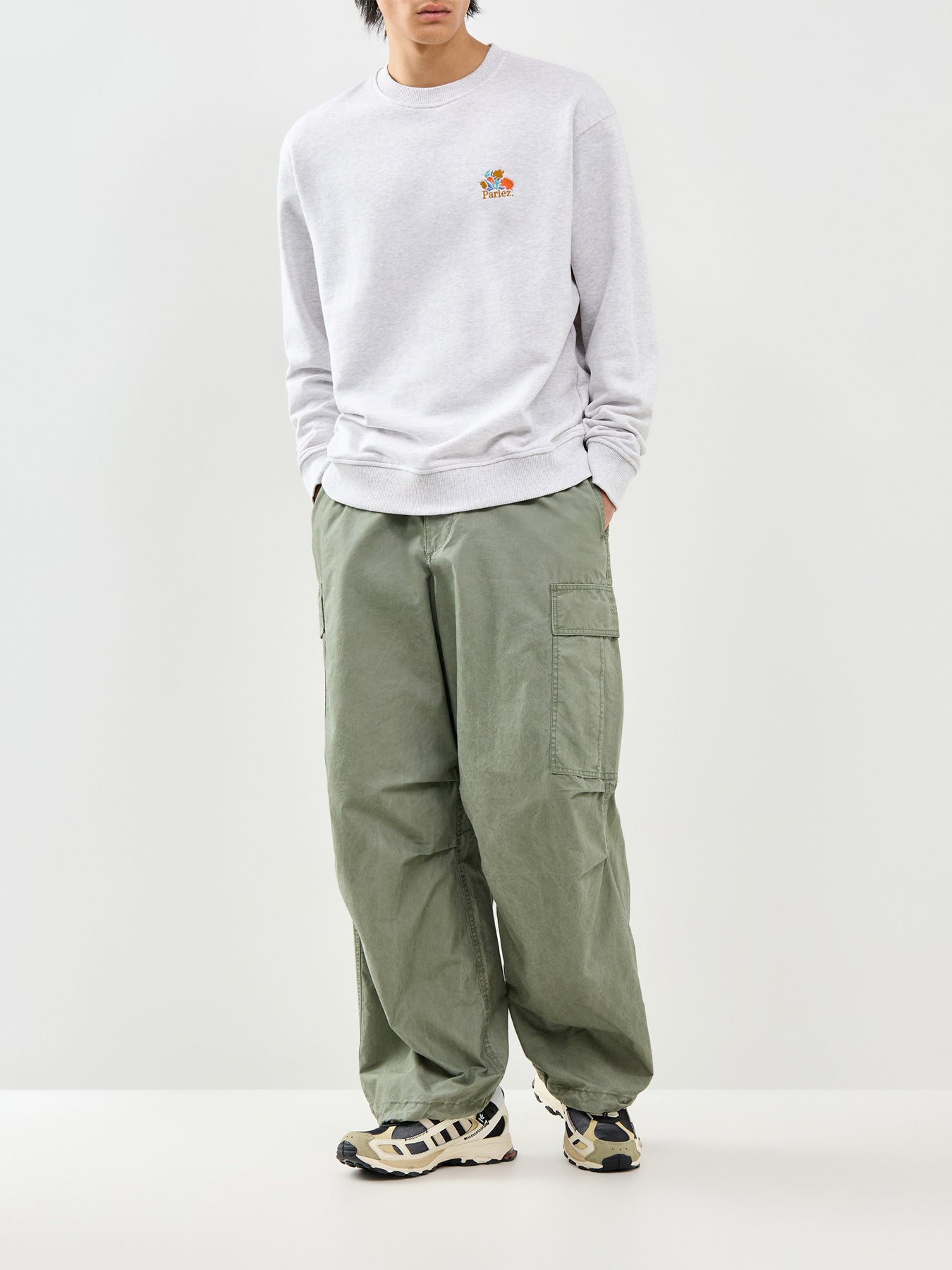 Imprint Crew Neck Sweatshirt Grey