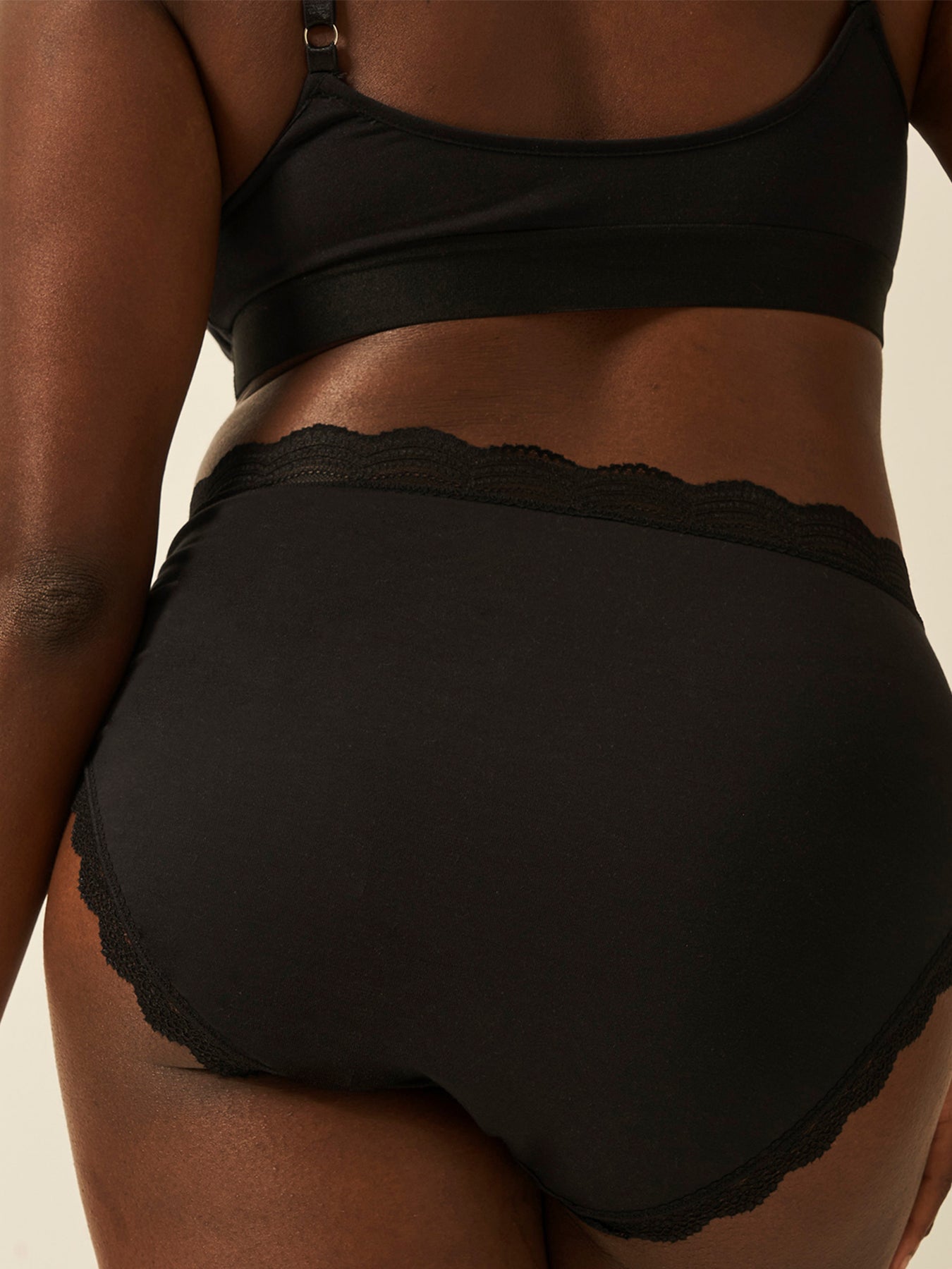 High Rise Knicker 4 Pack Black
