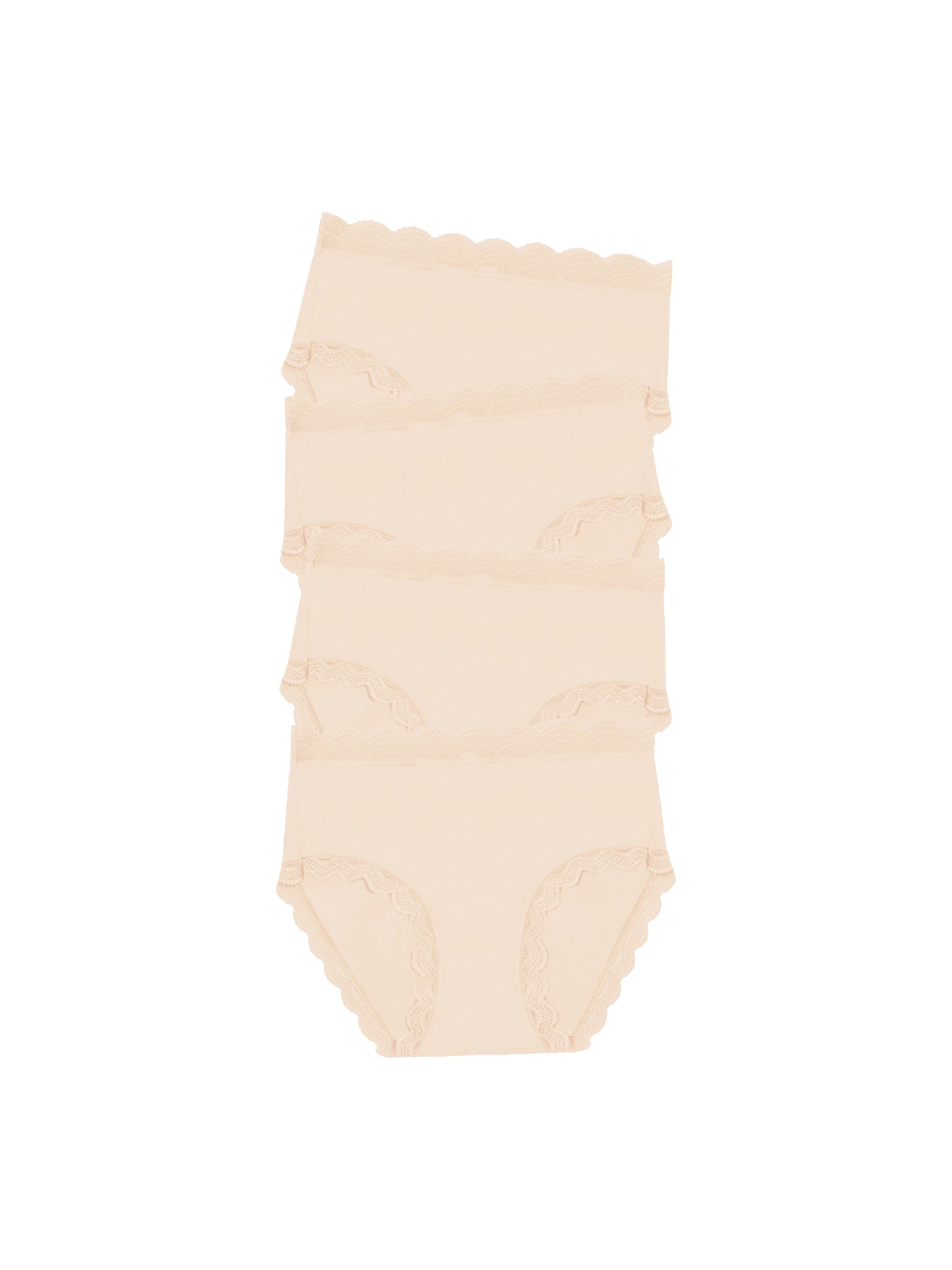 High Rise Knicker 4 Pack Nude