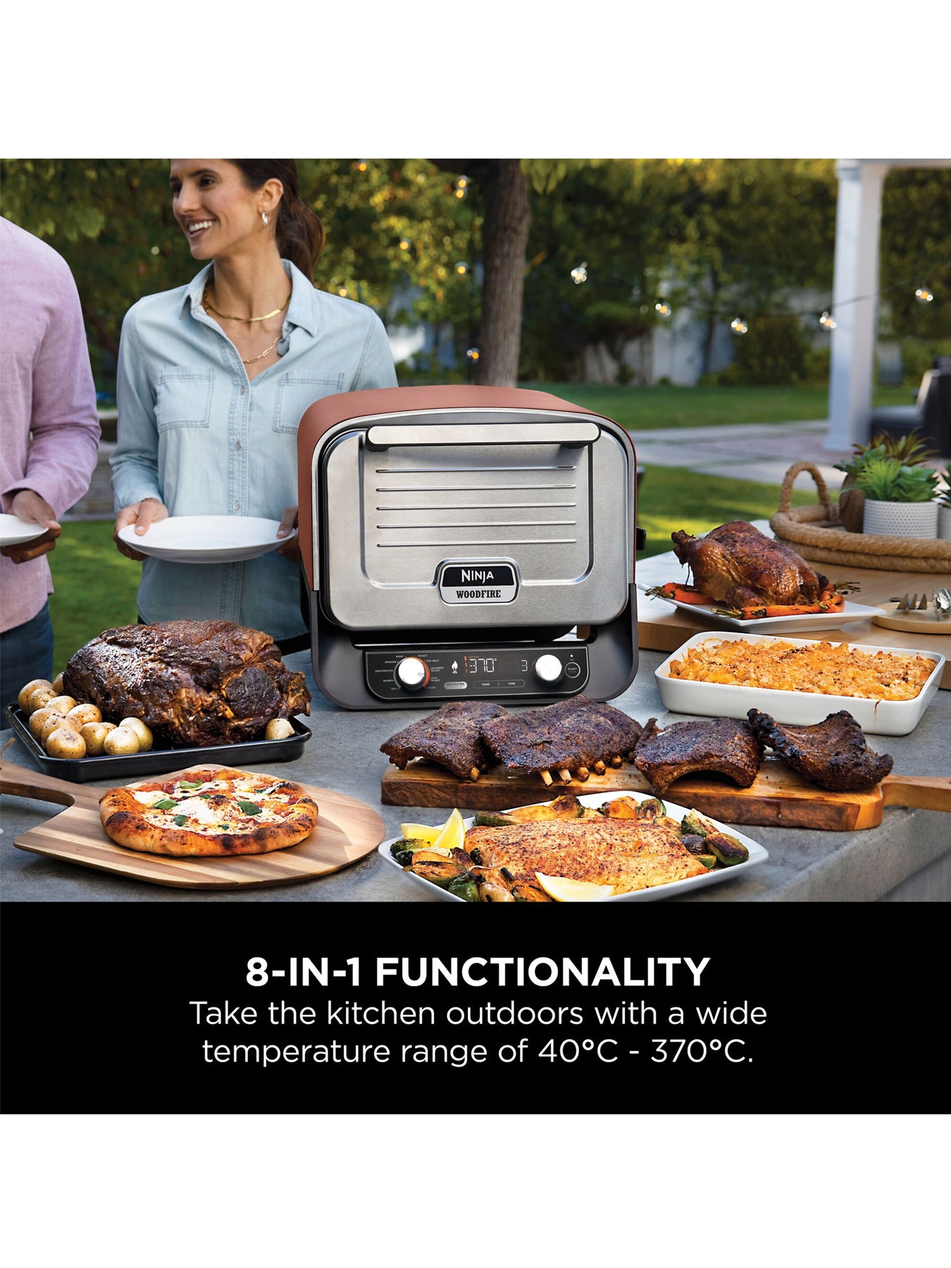 Woodfire Electric Outdoor Oven Terracotta
