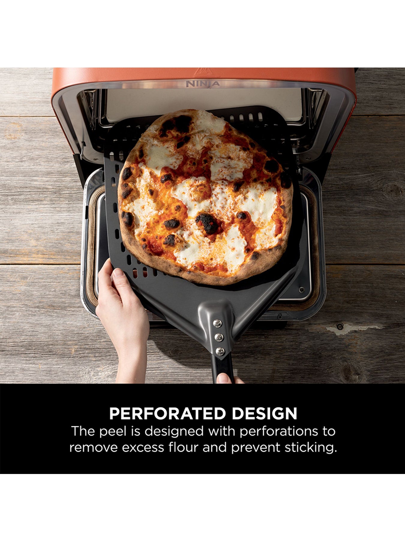 Woodfire Pizza Peel Black