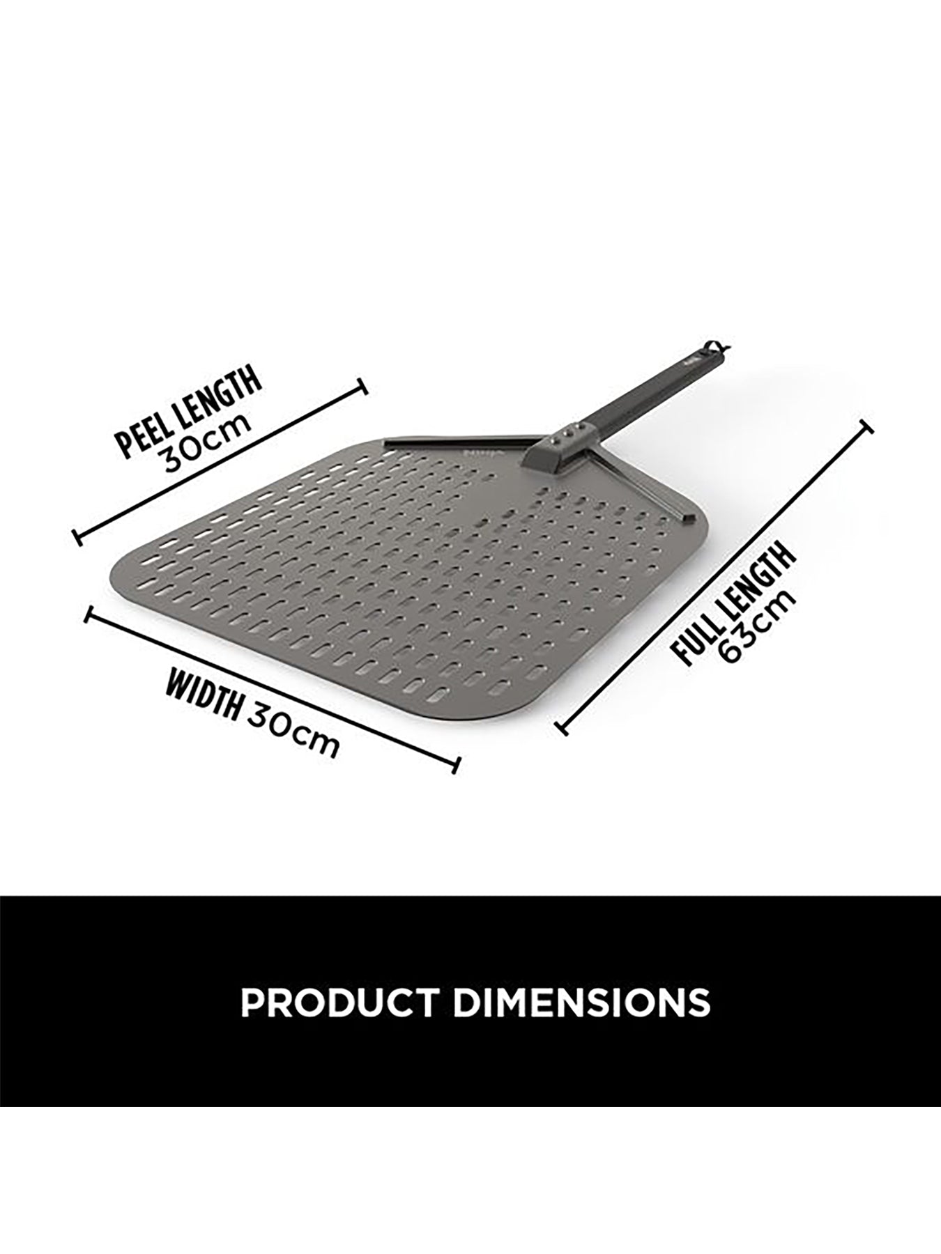 Woodfire Pizza Peel Black