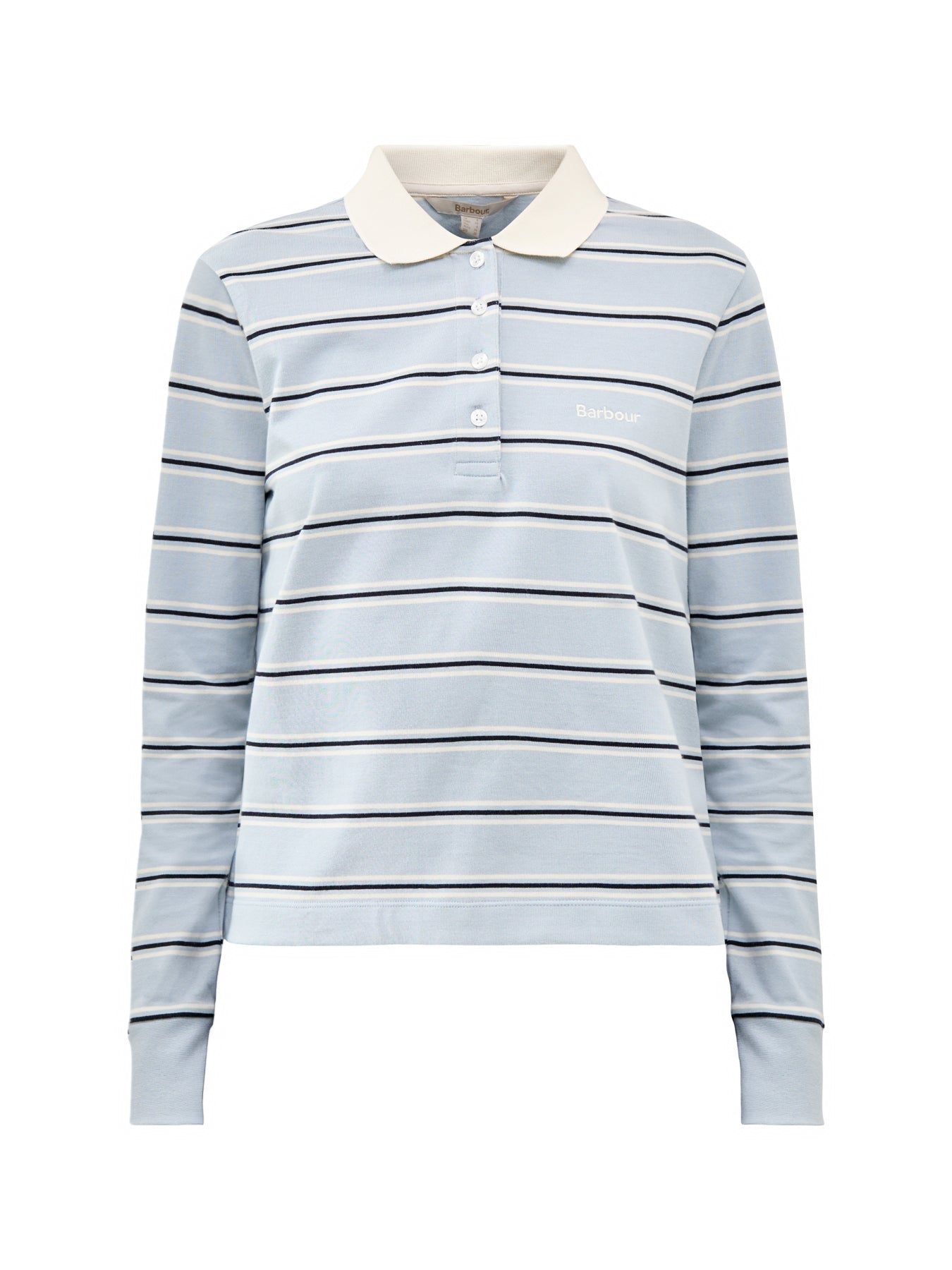Ashwell Long Sleeve Polo Top Blue