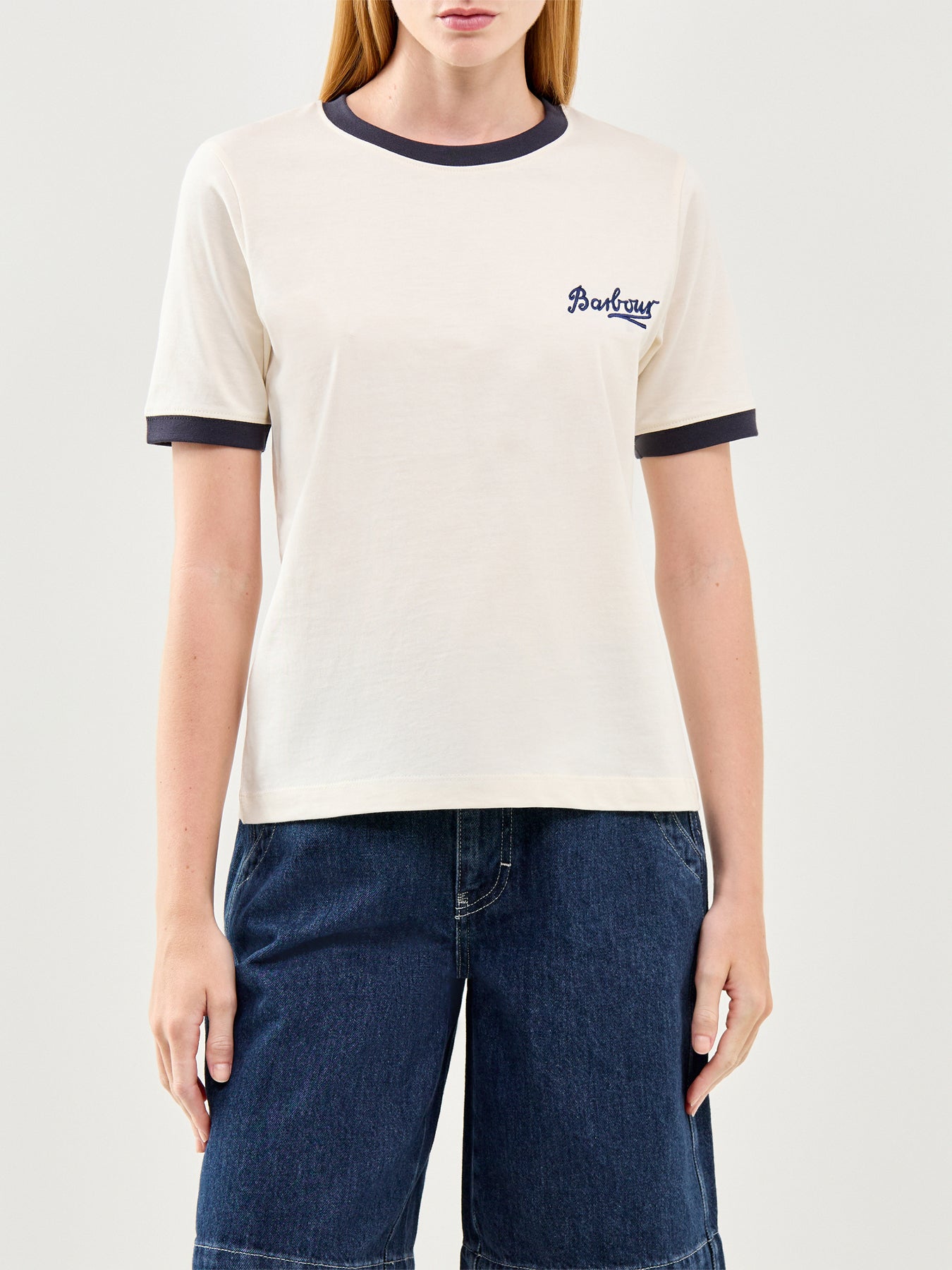 Madeline Striped T-Shirt Ecru Multi