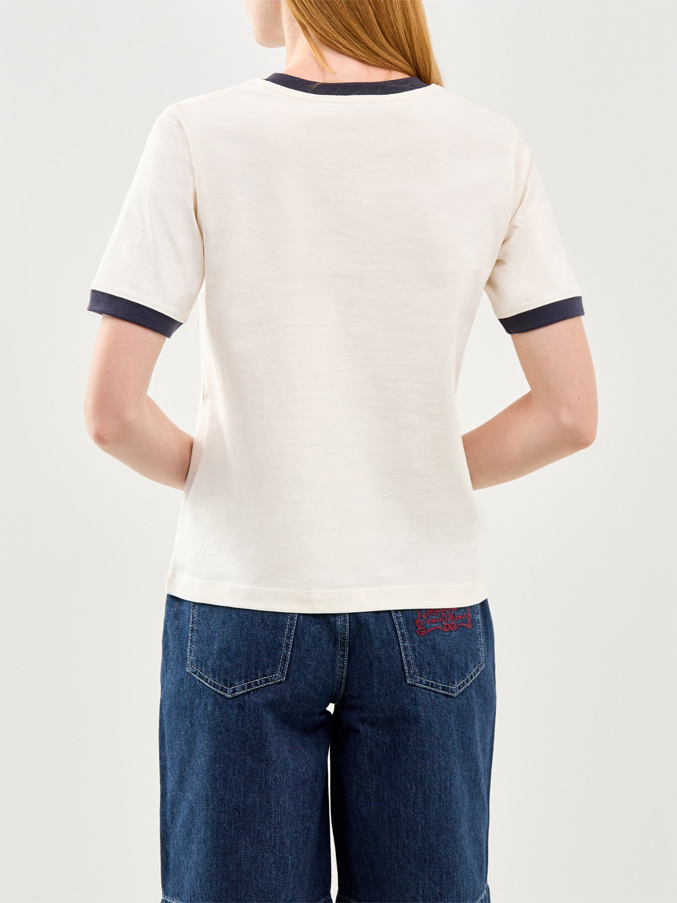 Madeline Striped T-Shirt Ecru Multi