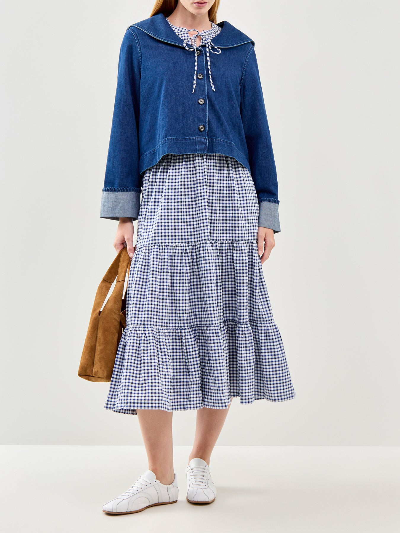 Ashwell Midi Smock Dress Blue