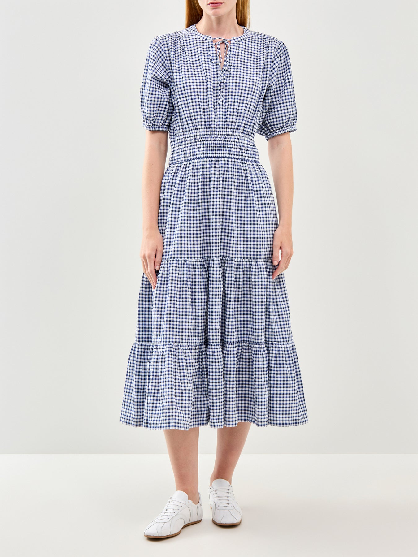 Ashwell Midi Smock Dress Blue