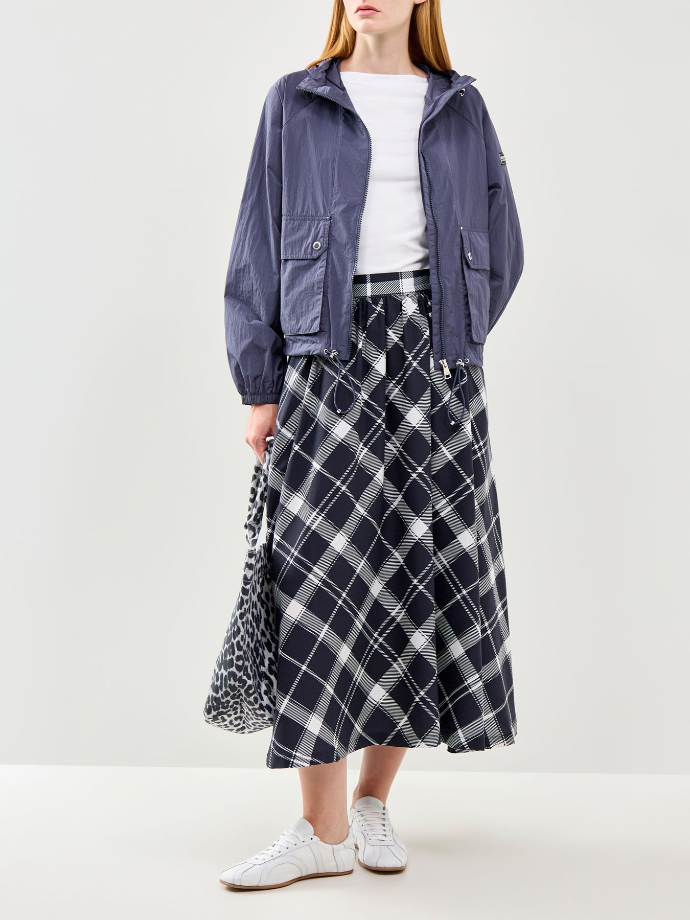 Baiton Midi Skirt Navy