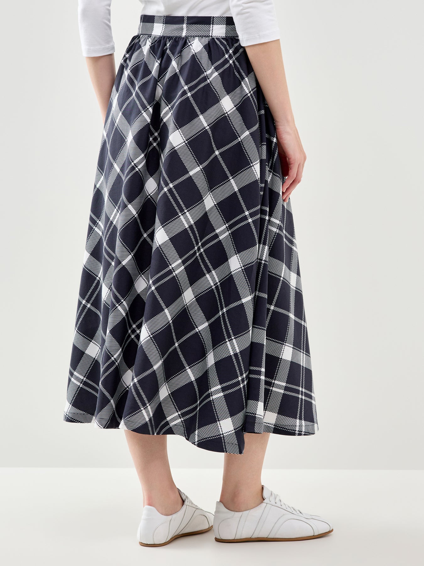 Baiton Midi Skirt Navy