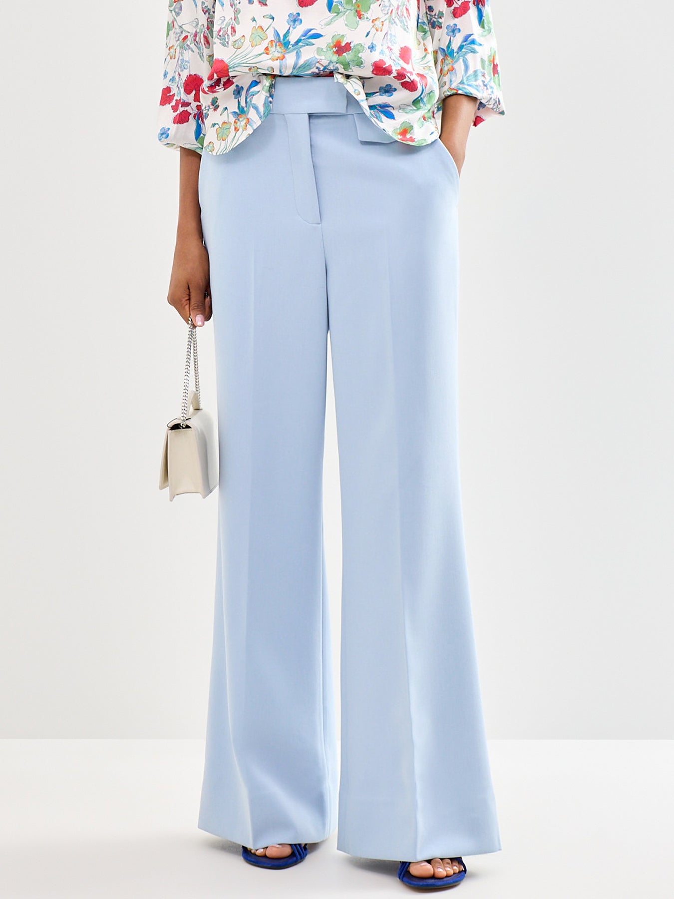 Danja Wide Leg Trousers Blue
