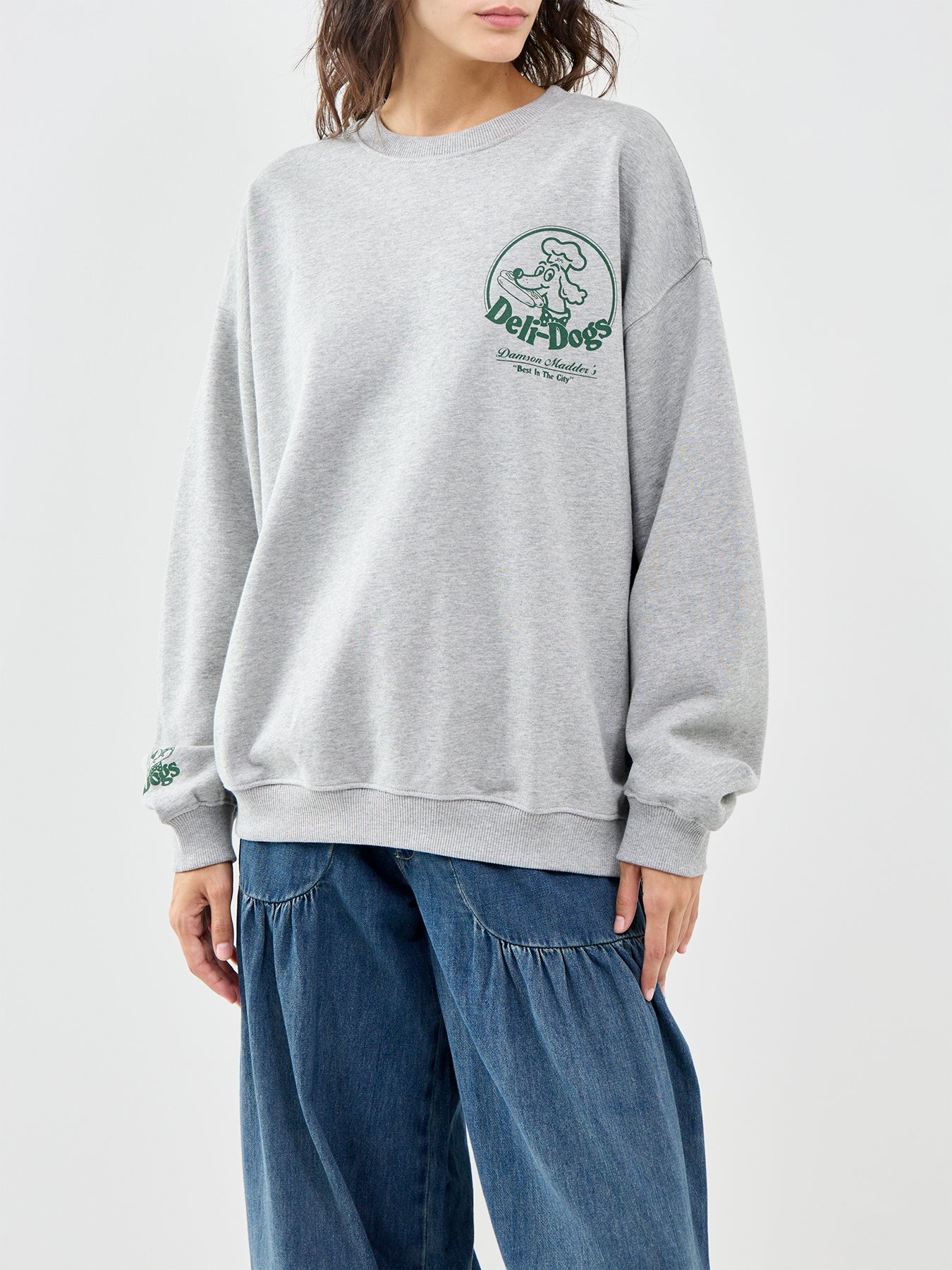 Deli Dog Sweatshirt Grey