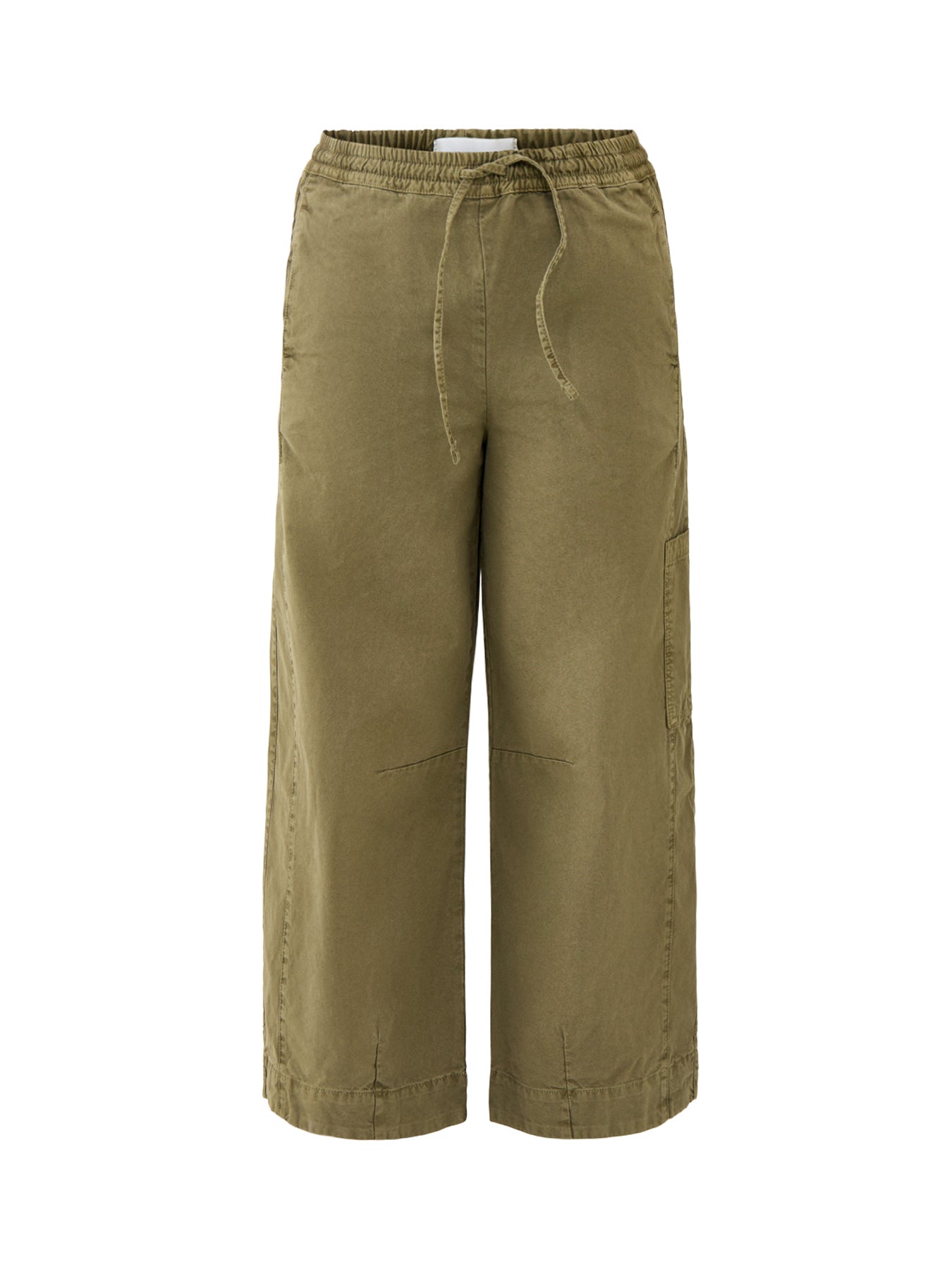 Felix Twill Wide Leg Trousers Green