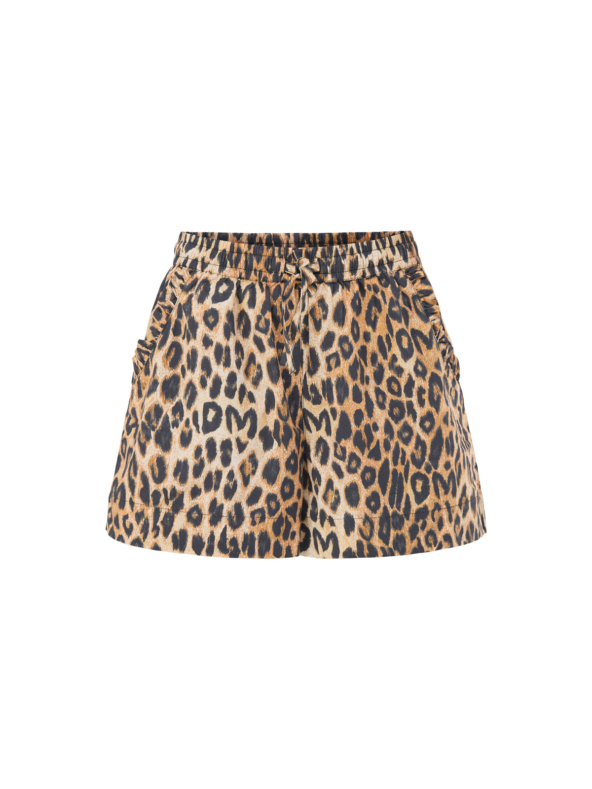 Organic Cotton Pull-On Shorts - Leopard
