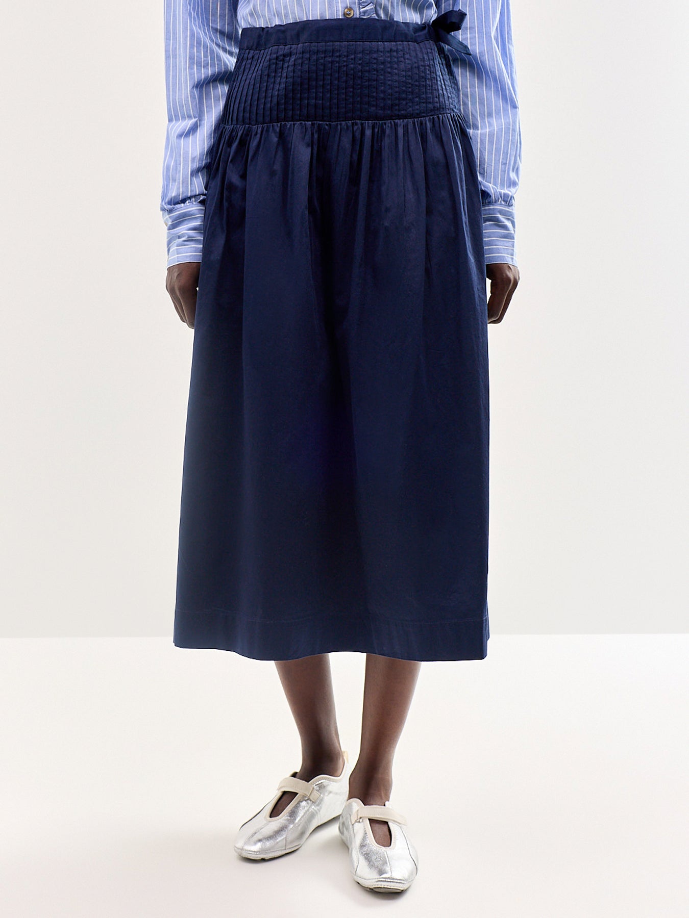 Josie Midi Skirt Navy