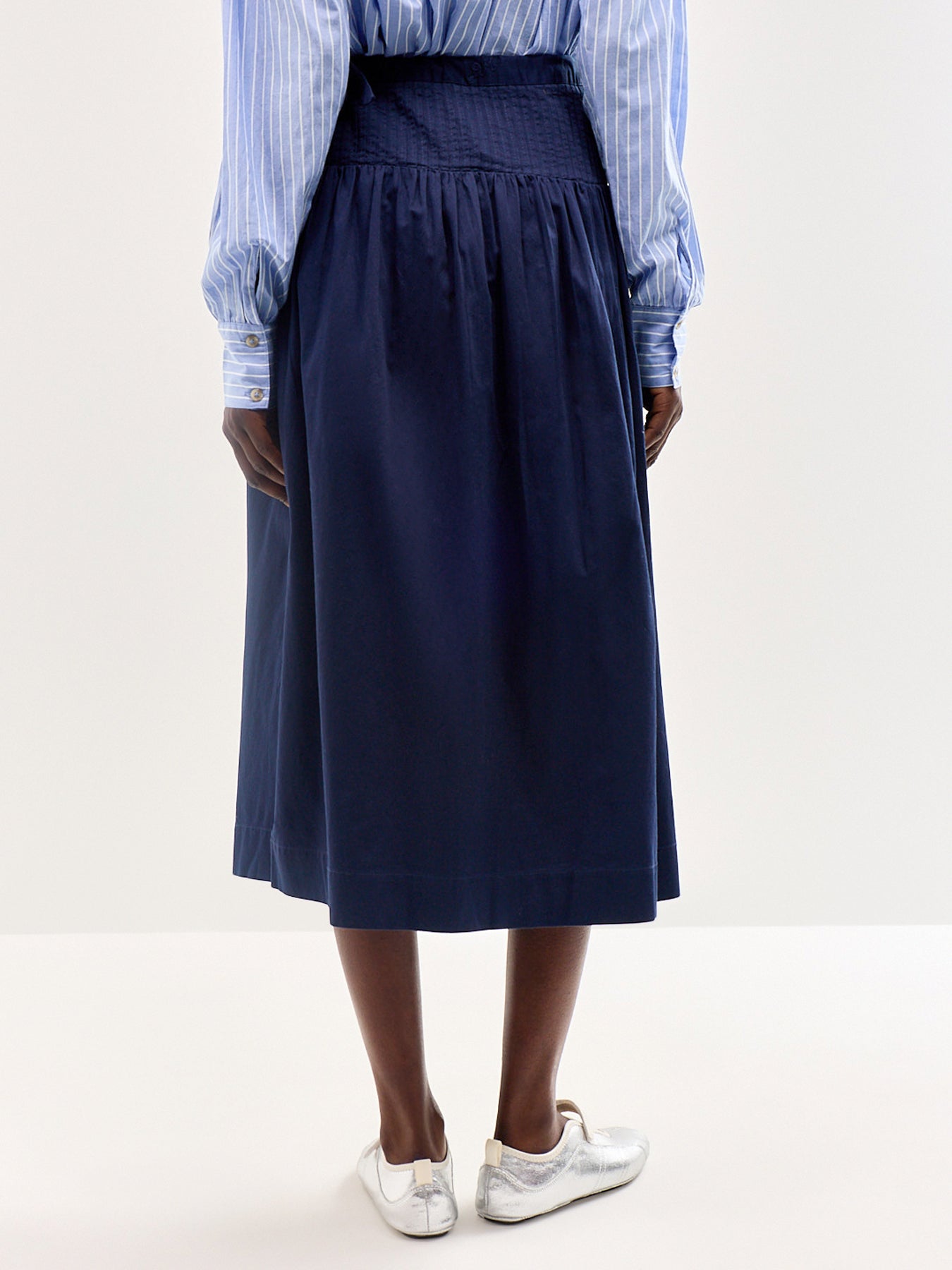 Josie Midi Skirt Navy