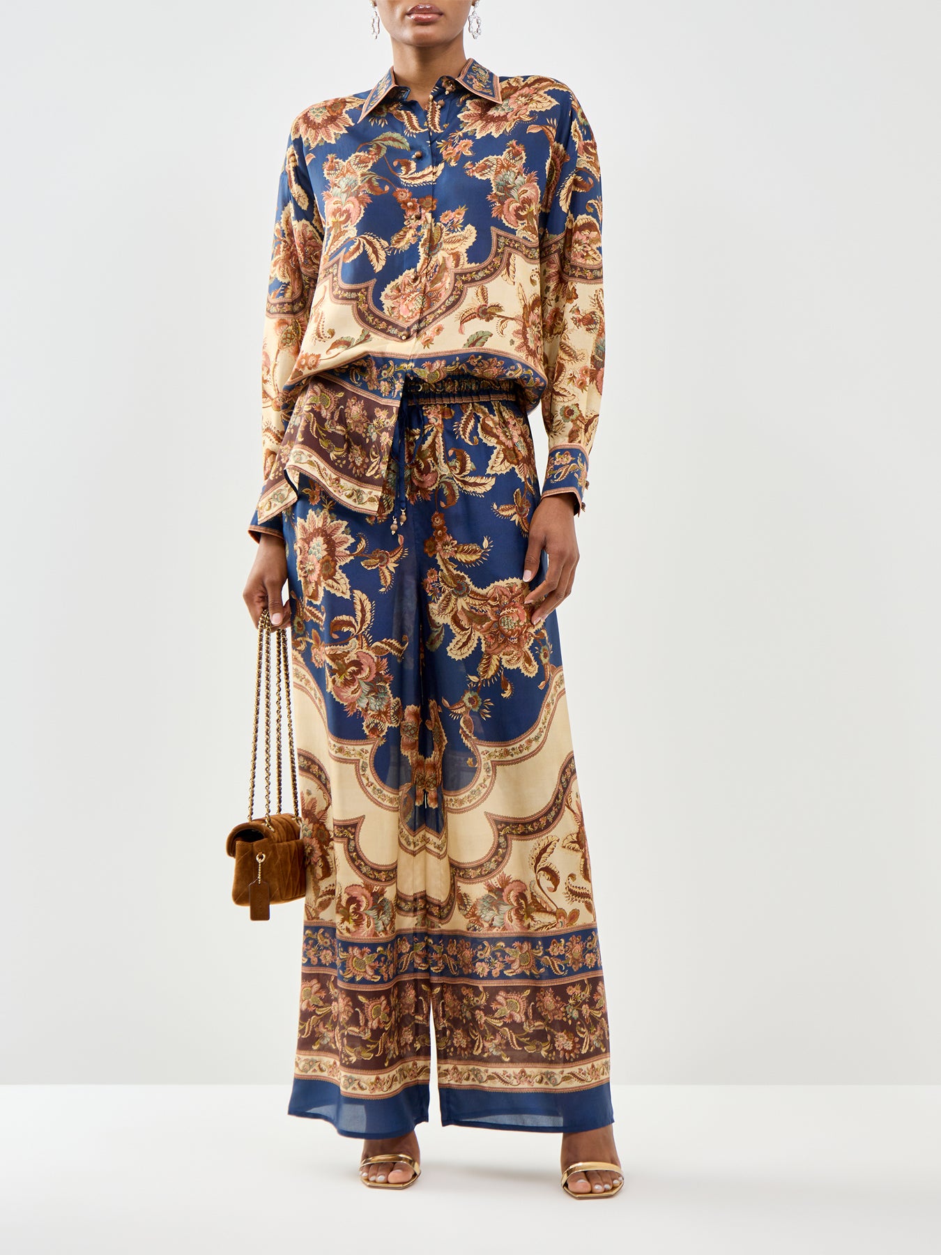 Aster Relaxed Silk Shirt Multi