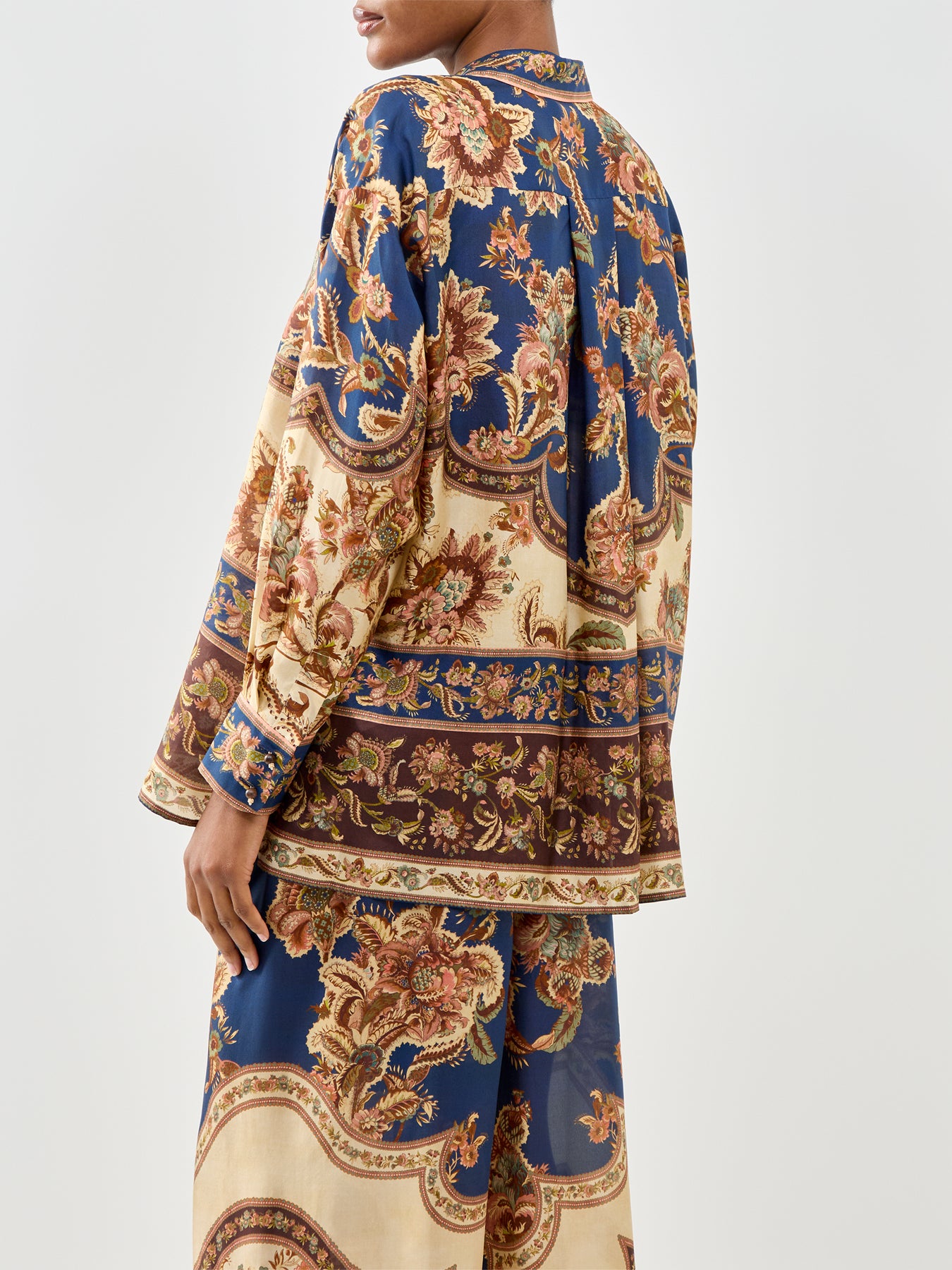 Aster Relaxed Silk Shirt Multi
