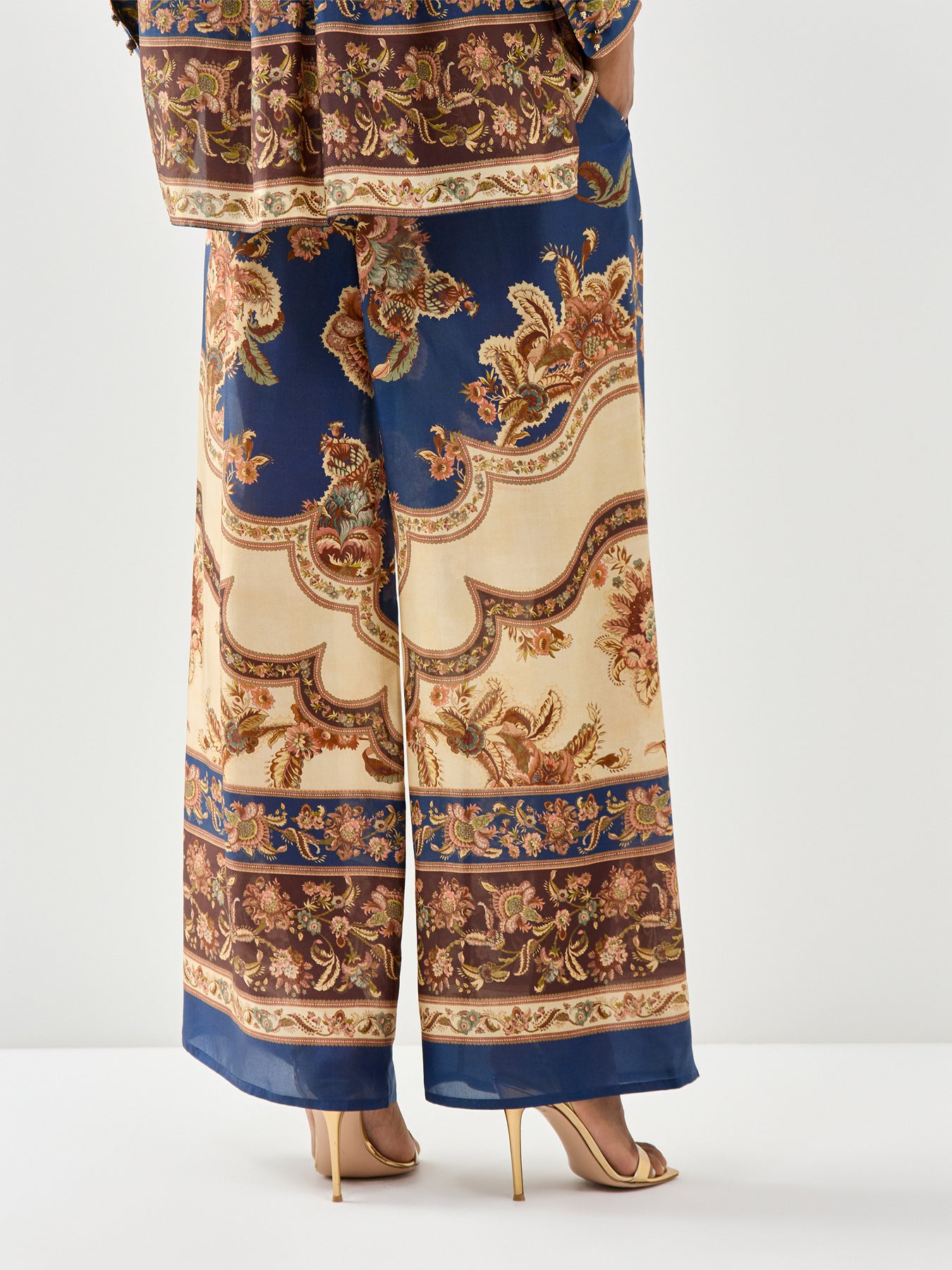 Aster Relaxed Silk Trousers Multi