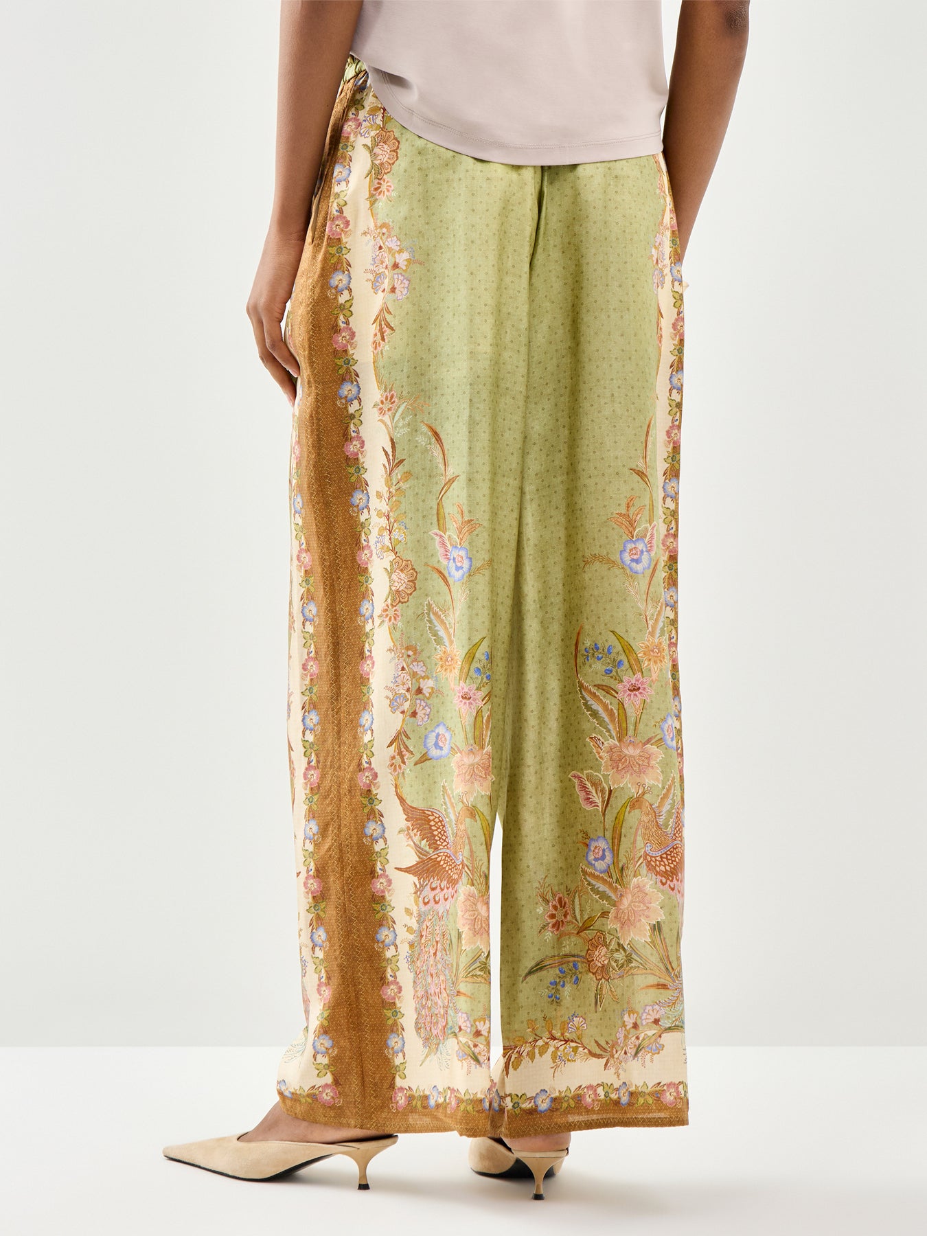 Indra Relaxed Silk Trousers Multi