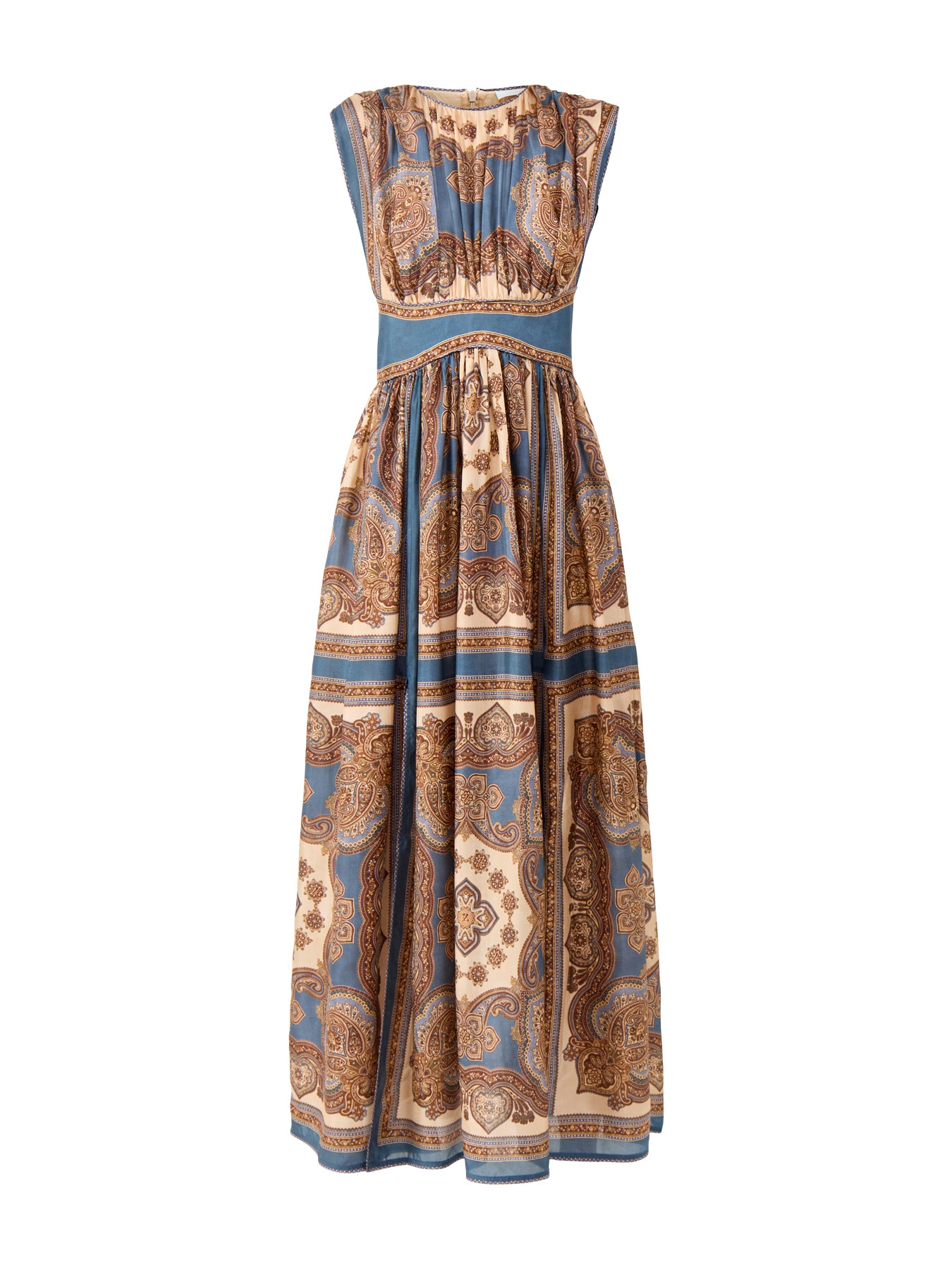 Mahon Waisted Silk Maxi Dress Multi