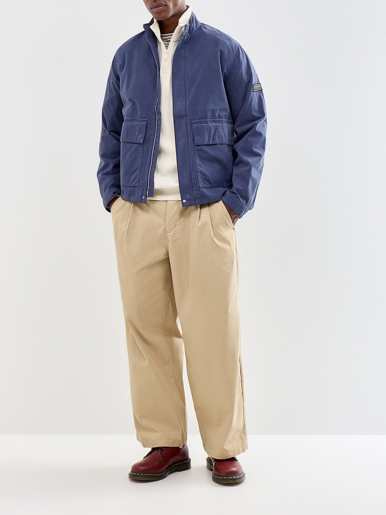Melrow Casual Harrington Jacket Navy