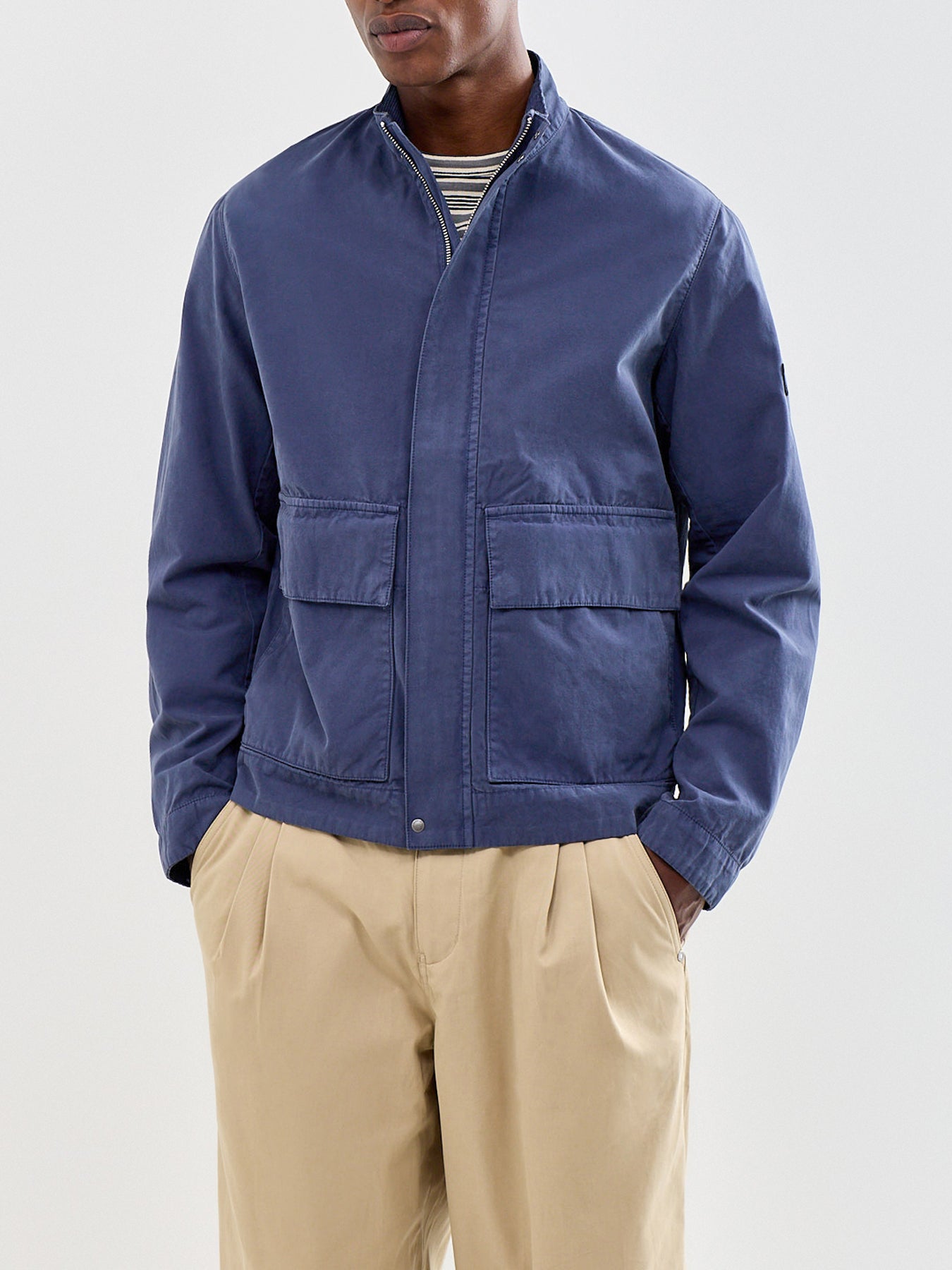 Melrow Casual Harrington Jacket Navy