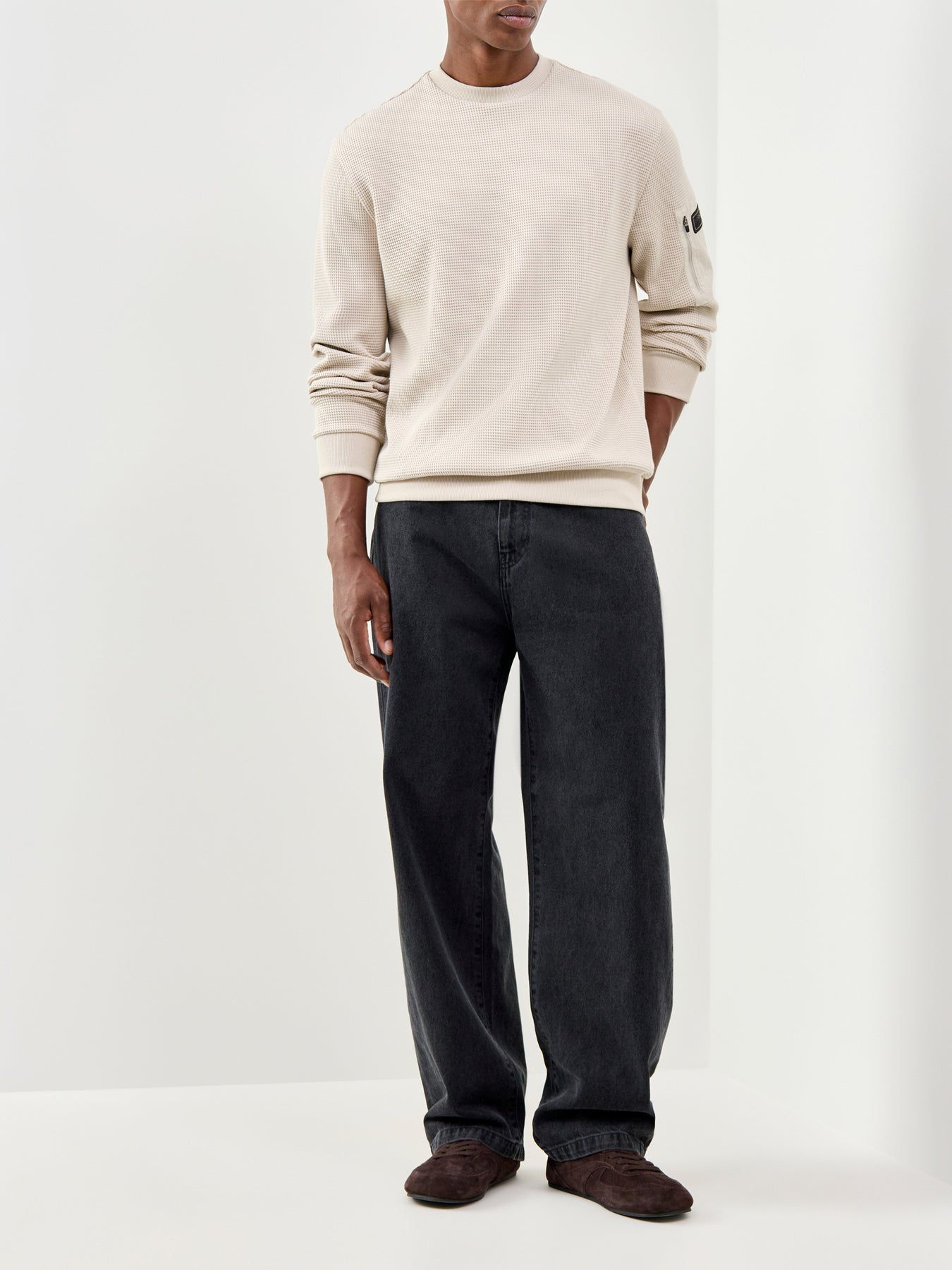 Bewley Crew Neck Sweatshirt Cream